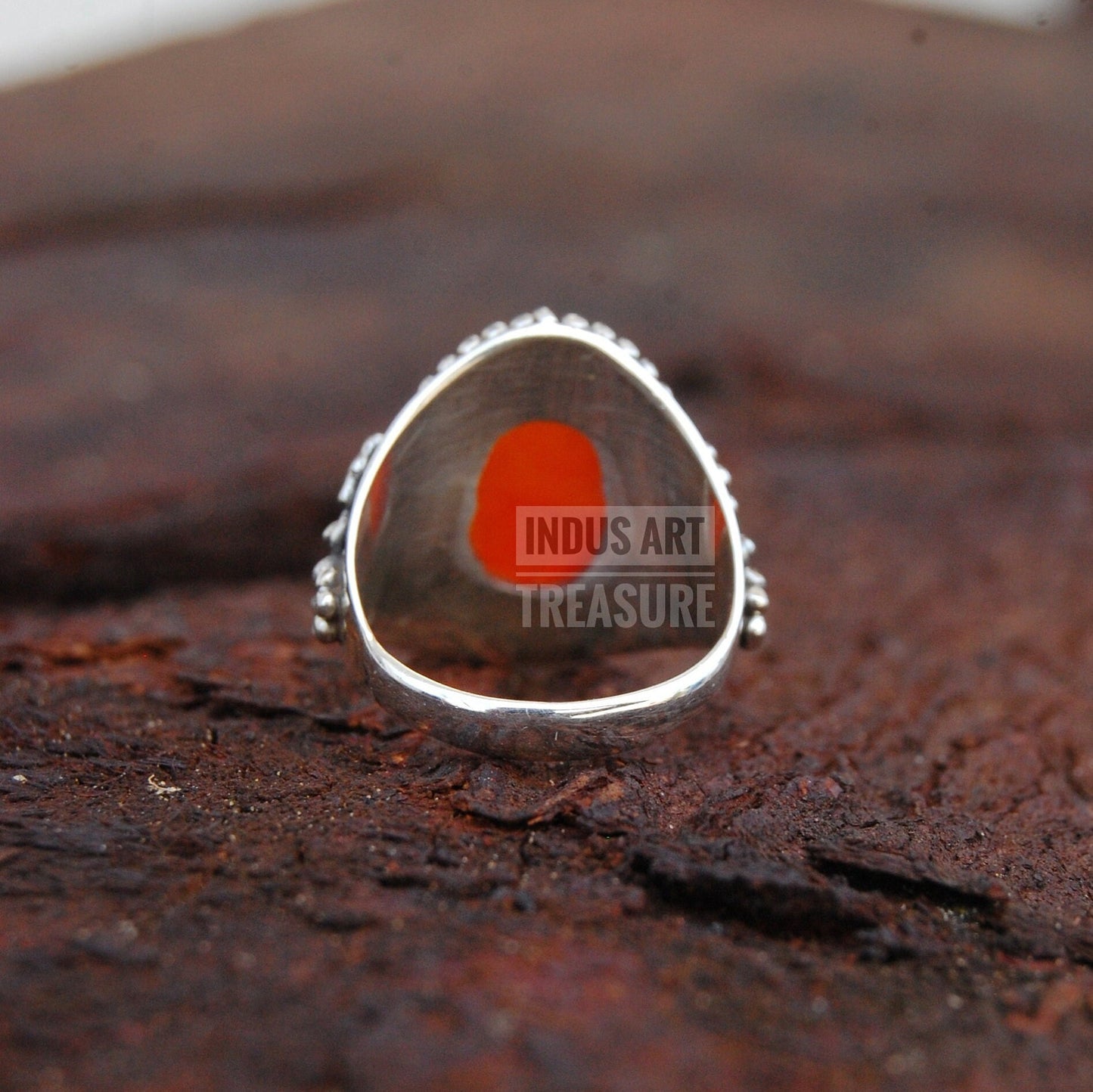 Orange Carnelian Ring