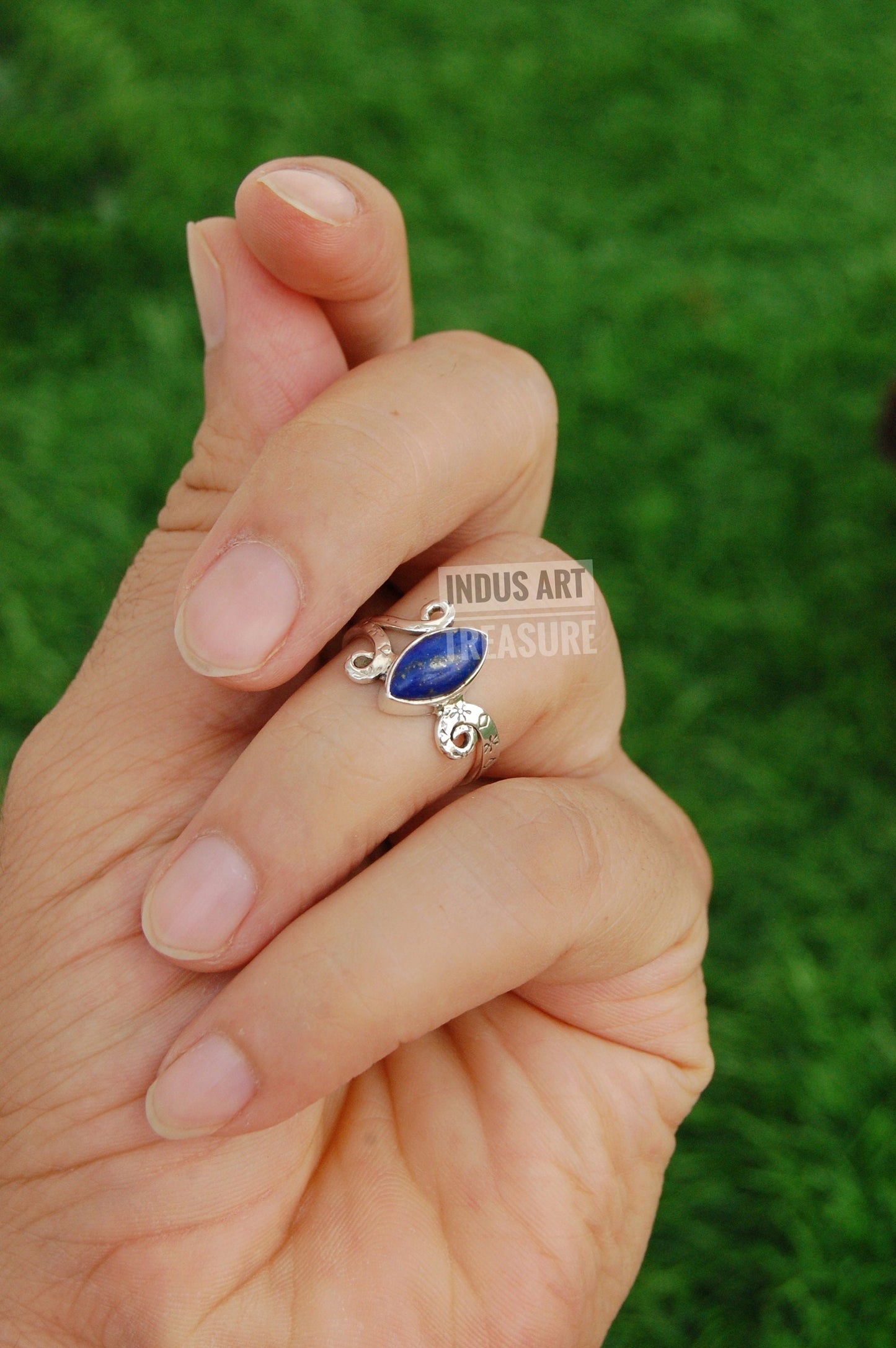 Lapis Lazuli Boho Ring