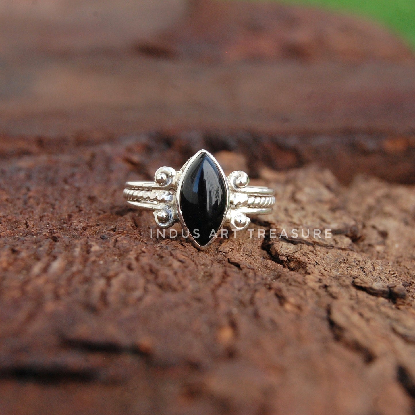 Black Onyx Boho Ring