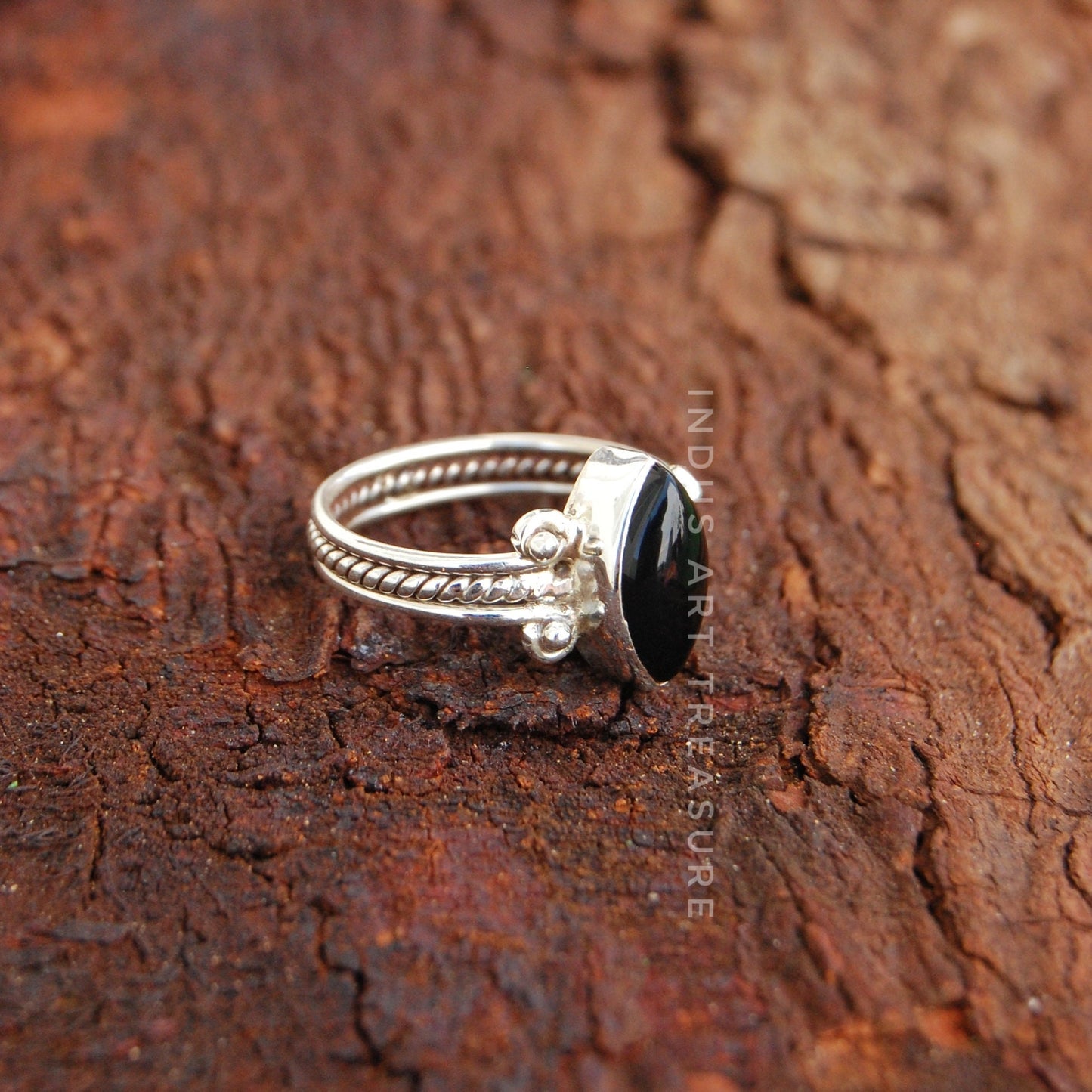 Black Onyx Boho Ring