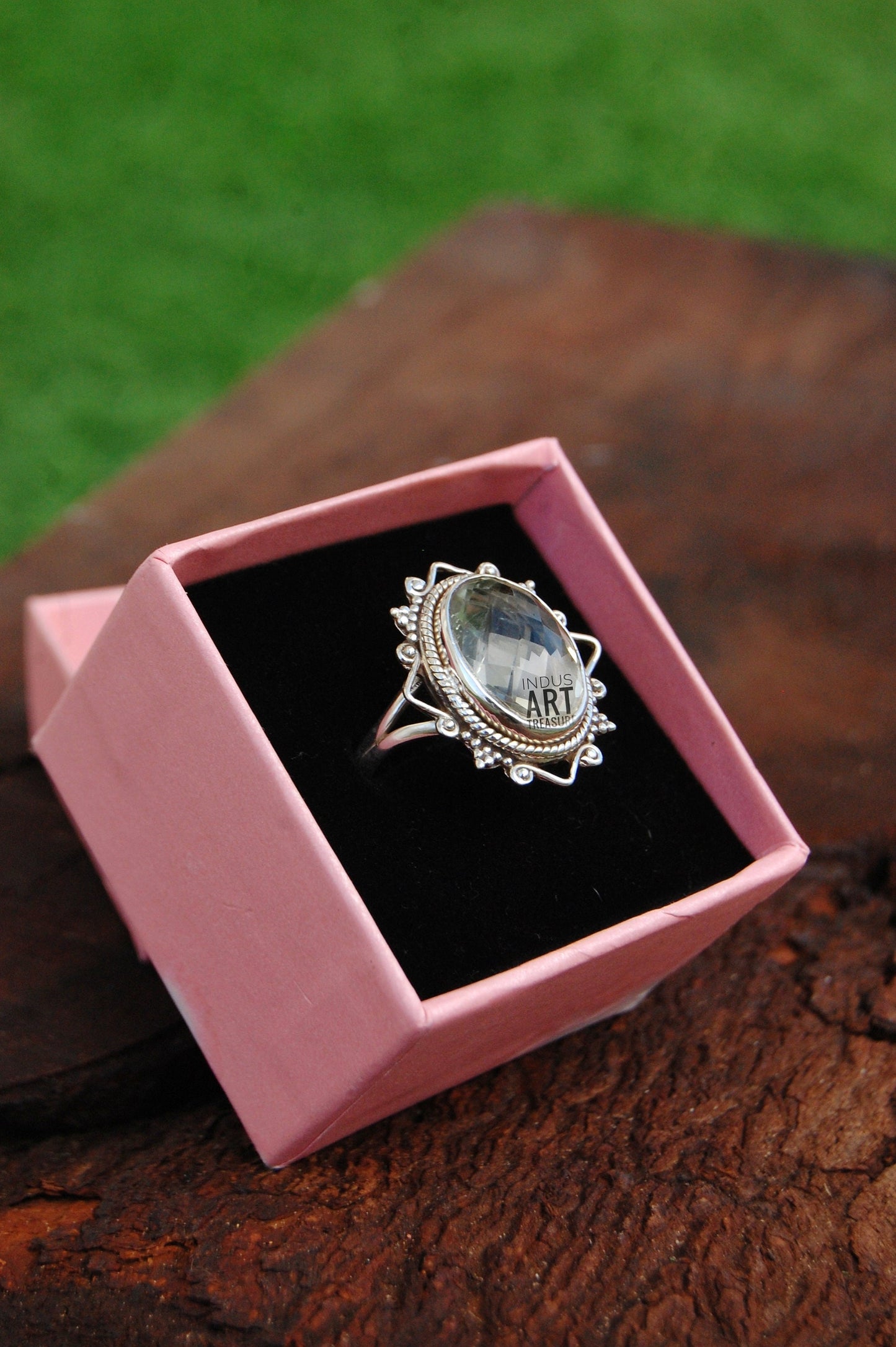 Lemon Quartz Boho Ring