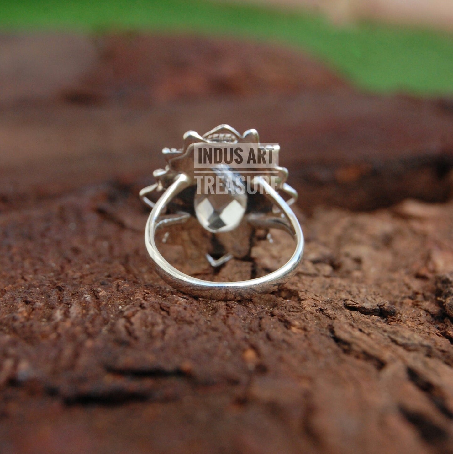 Lemon Quartz Boho Ring