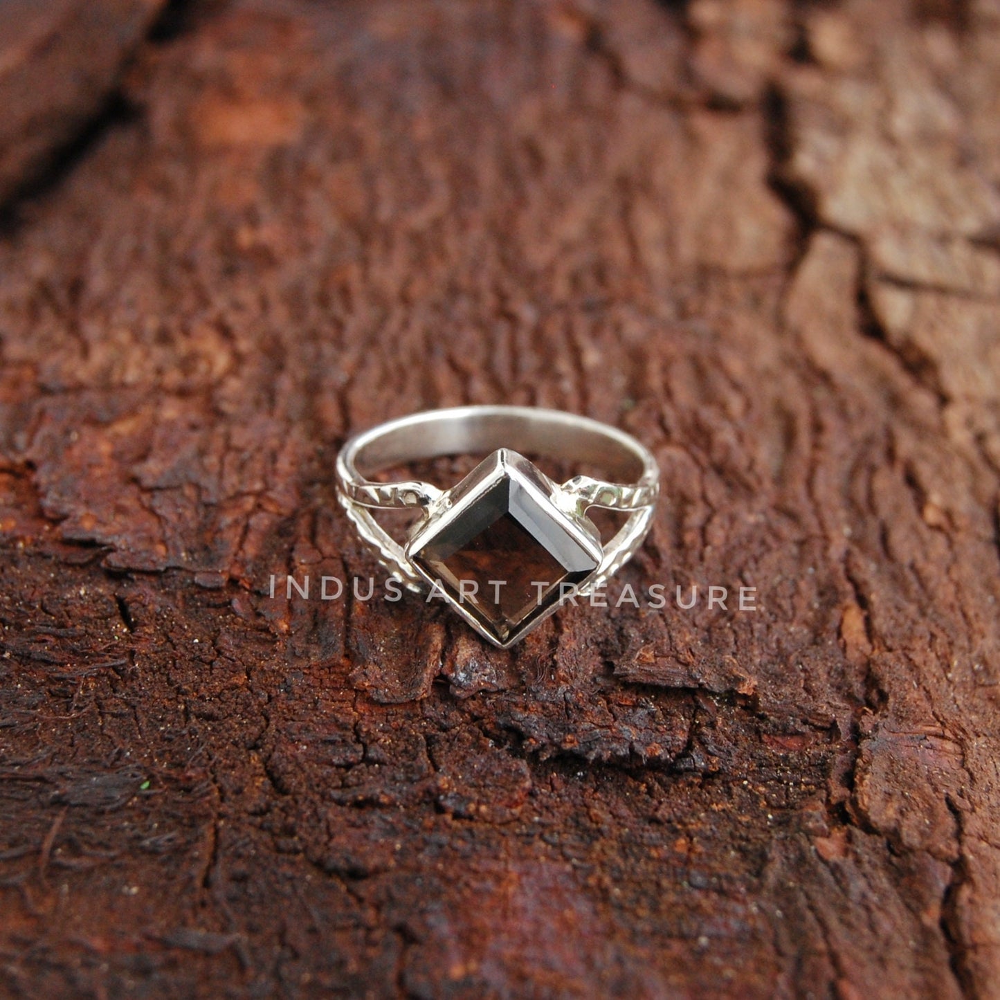 Smoky Quartz Boho Ring