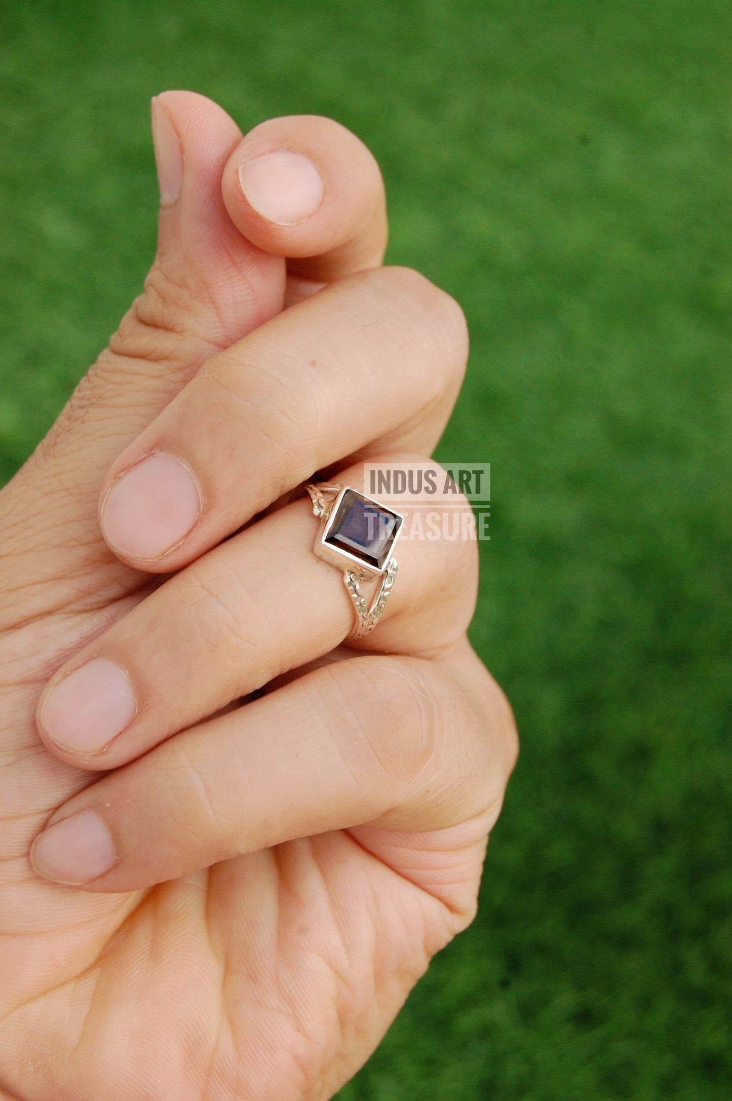 Smoky Quartz Boho Ring