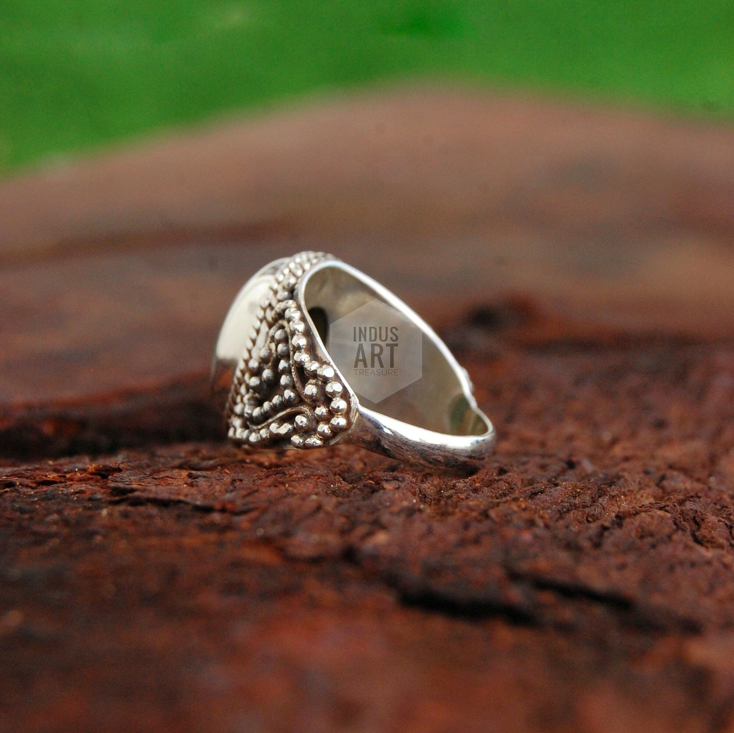 Ruby Zoisite Boho Ring