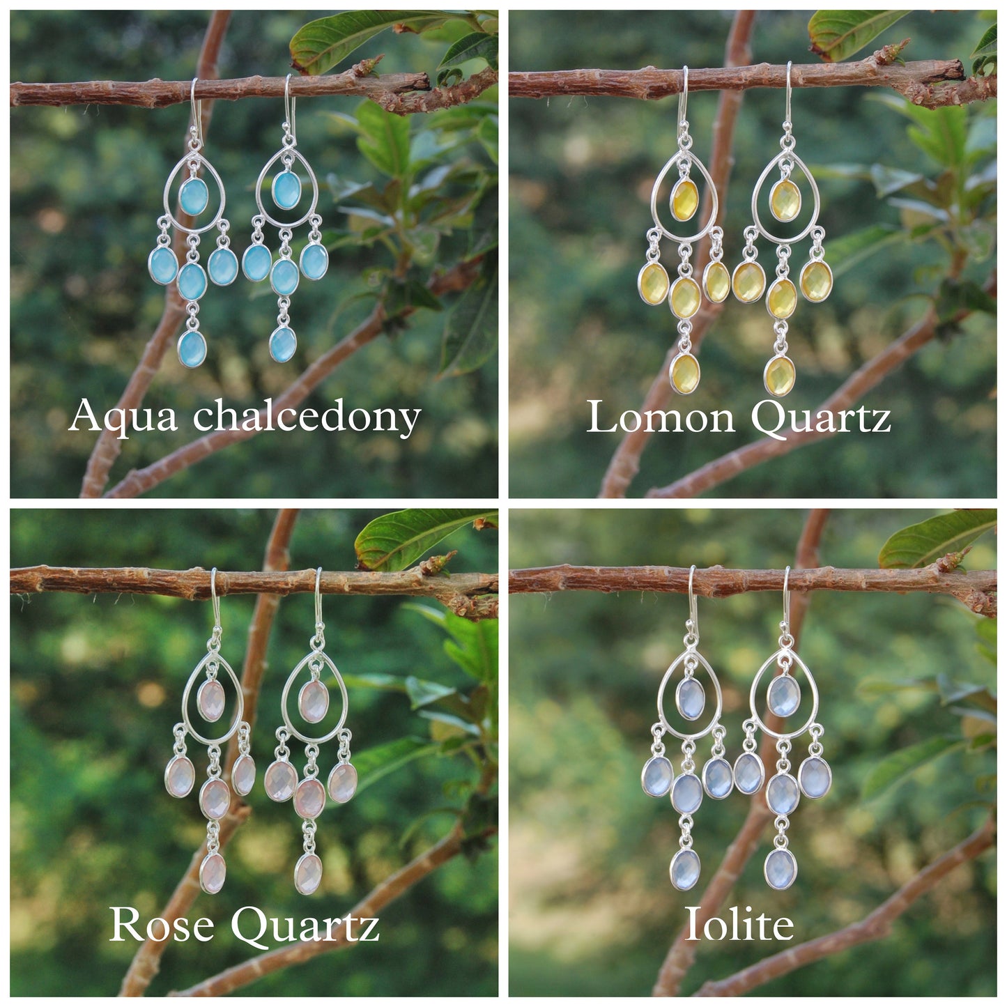 Rose Quartz Dangle Earrings