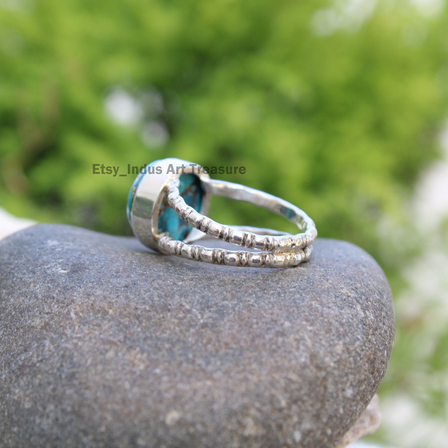 Copper Turquoise Dedicated Ring,