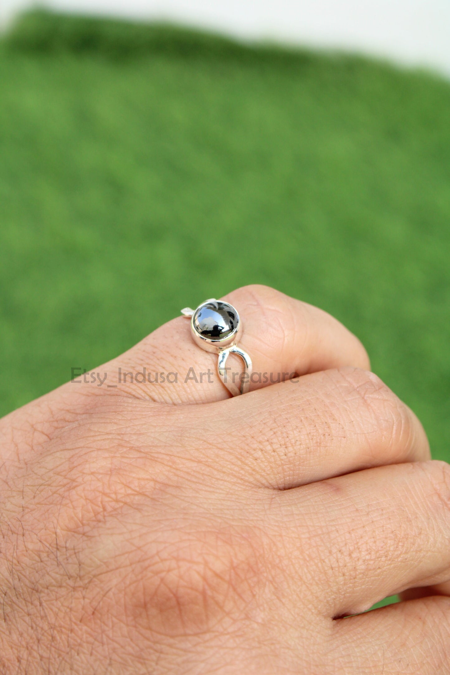 Hematite Ring for Her