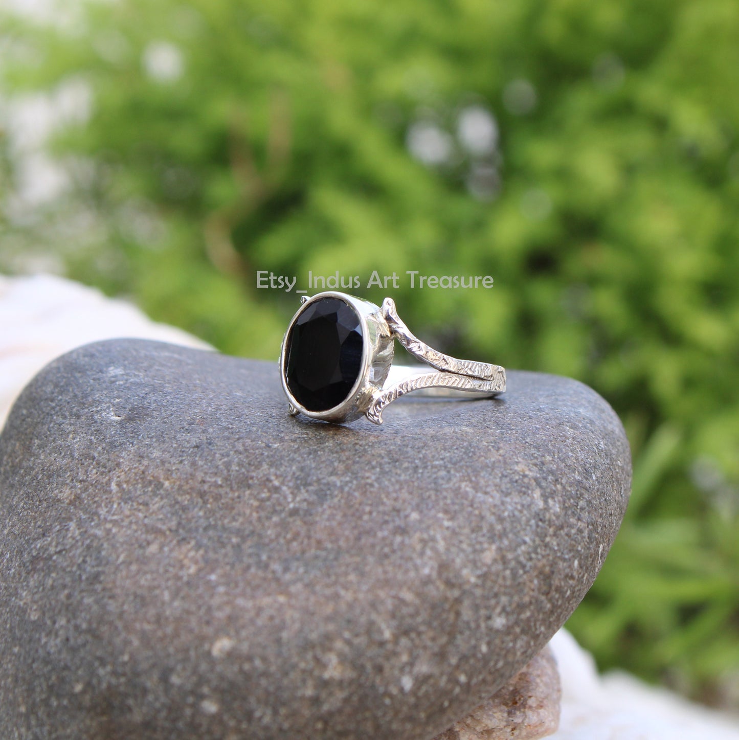 Black Onyx Boho Ring