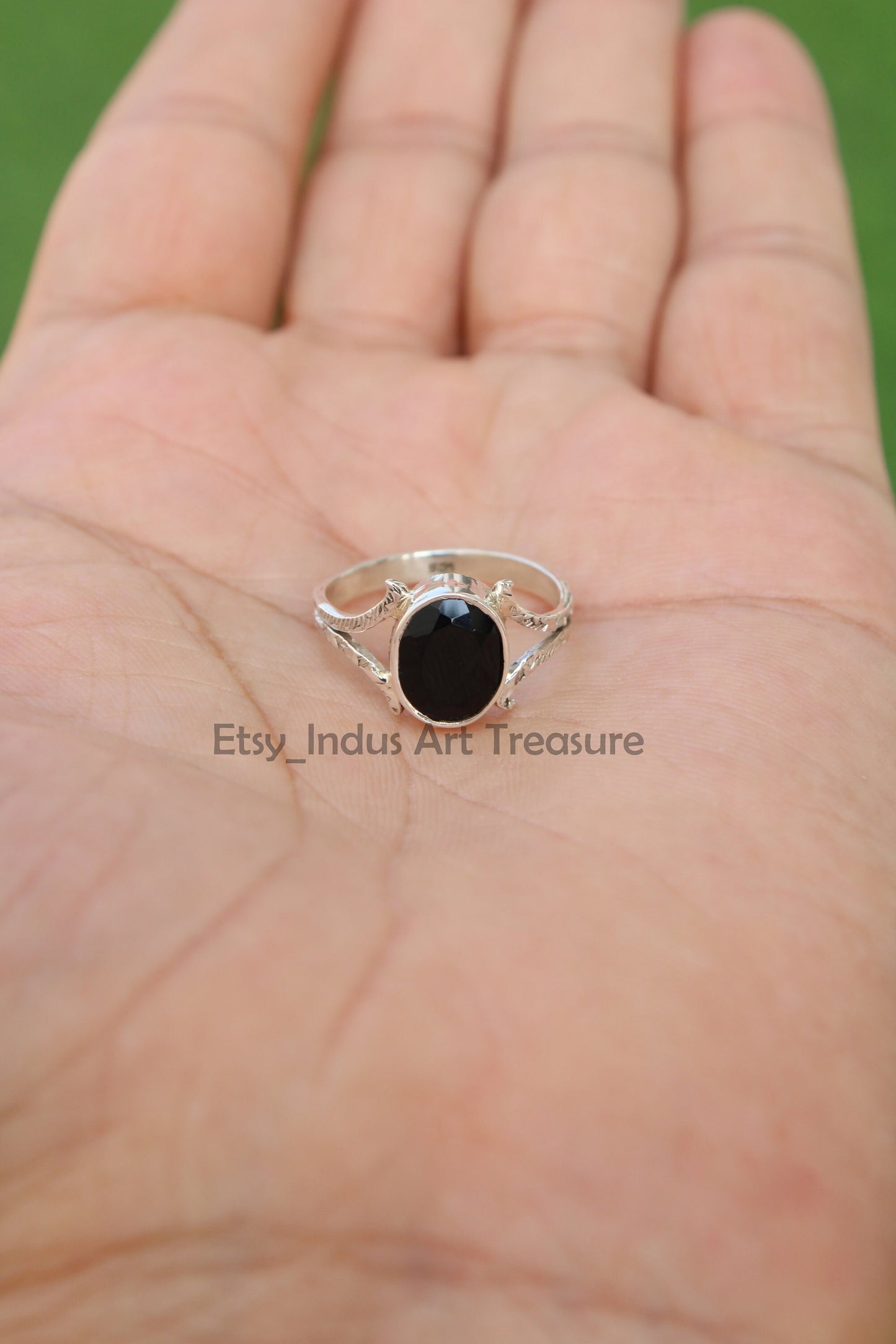 Black Onyx Boho Ring