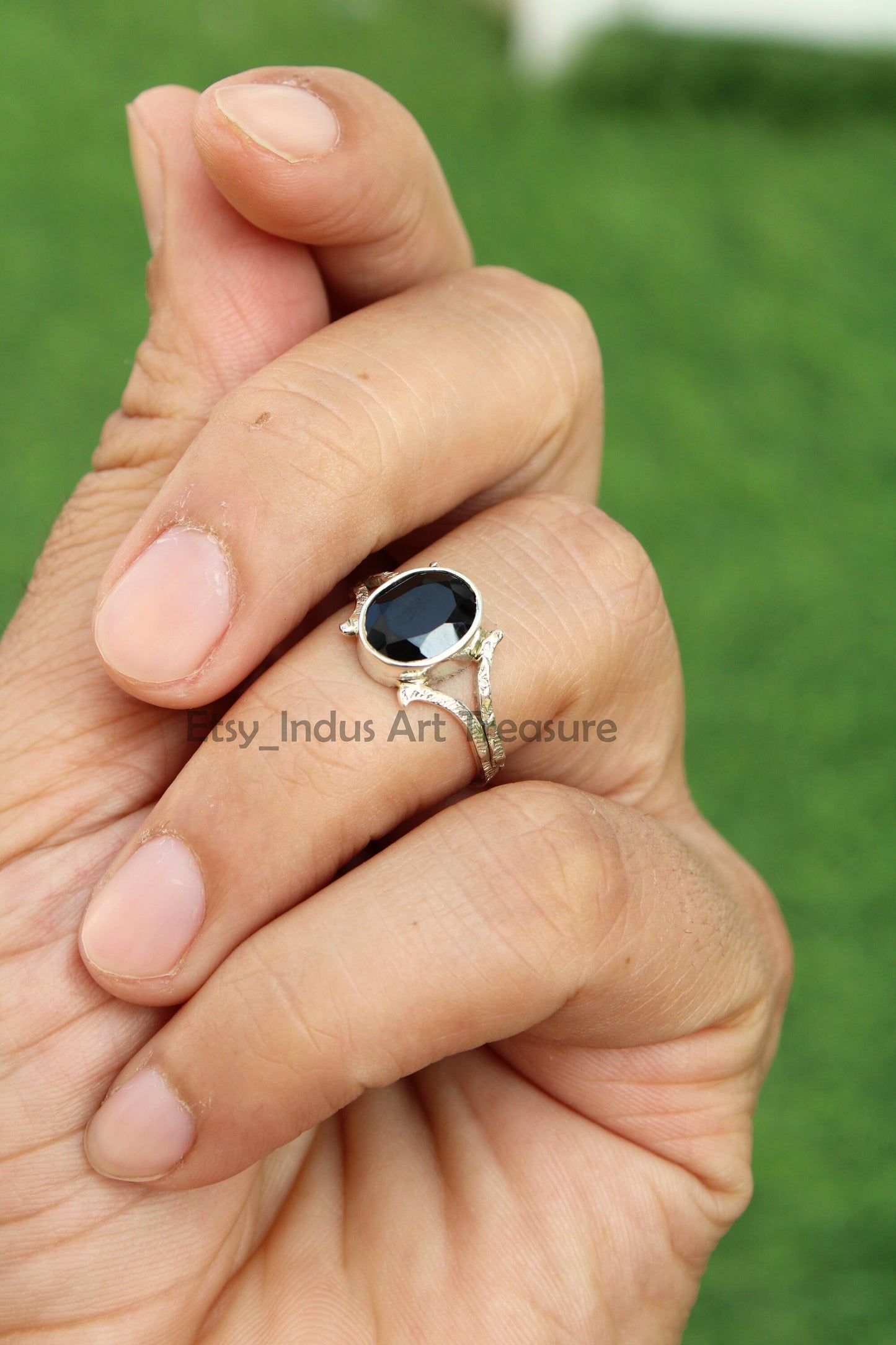 Black Onyx Boho Ring