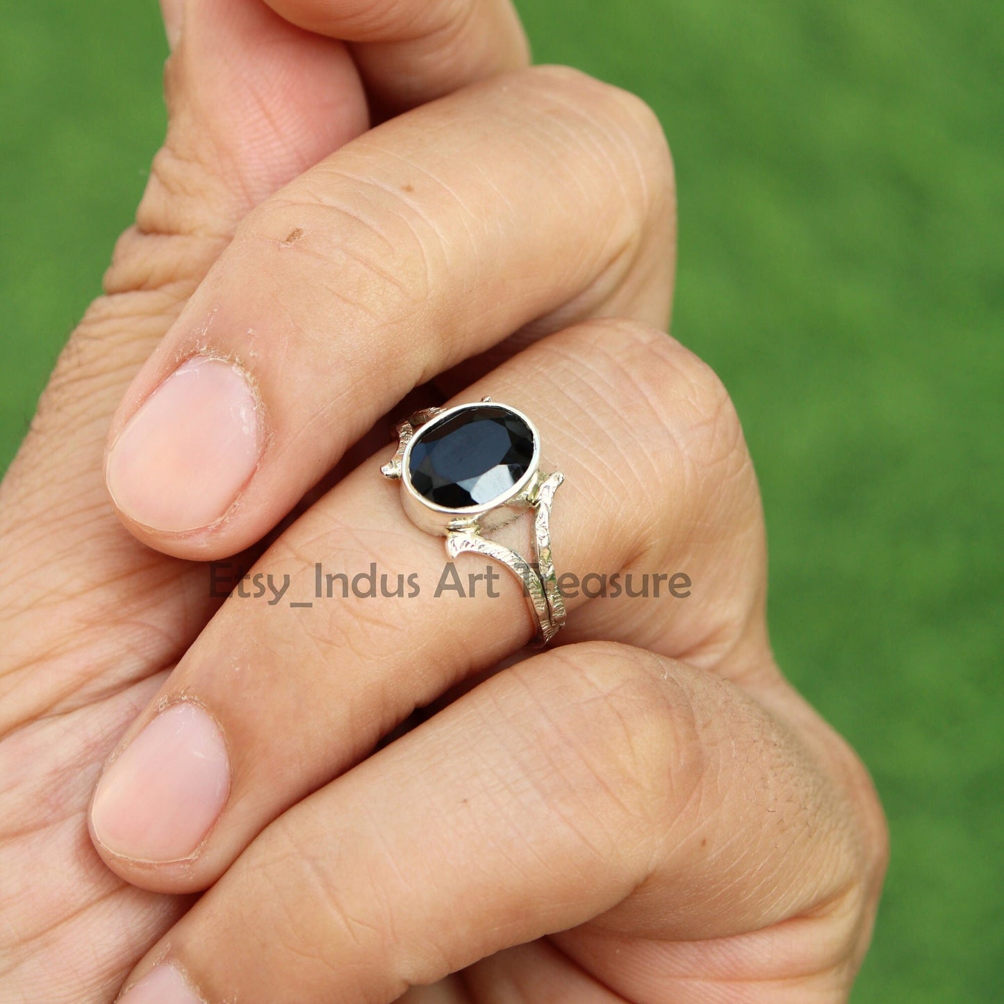 Black Onyx Boho Ring