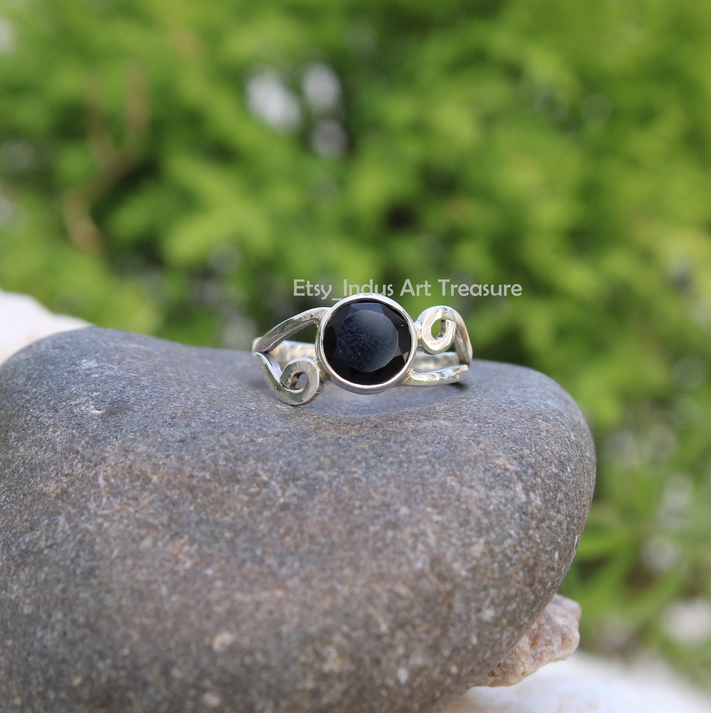 Black Onyx Boho Ring