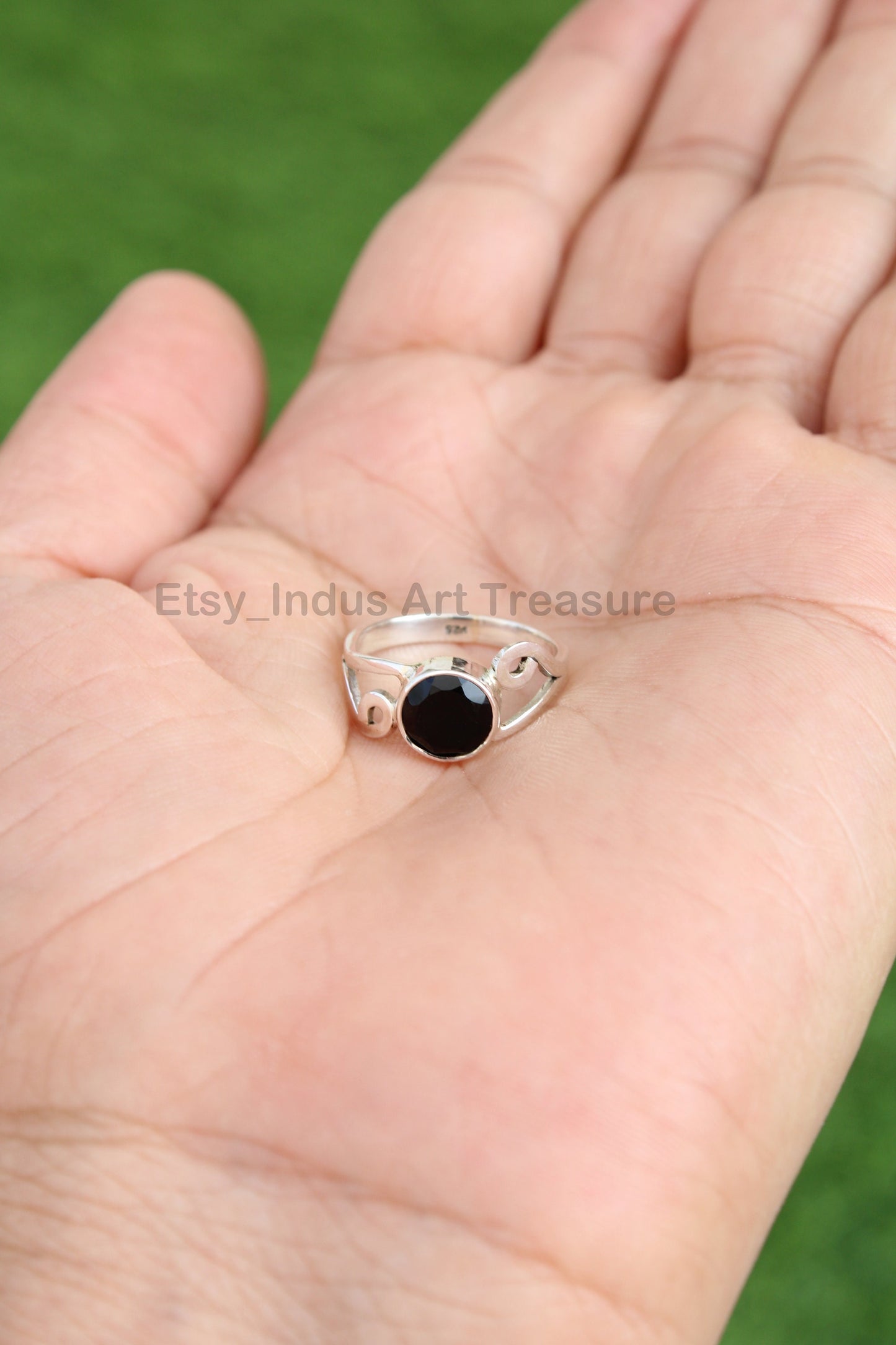 Black Onyx Boho Ring