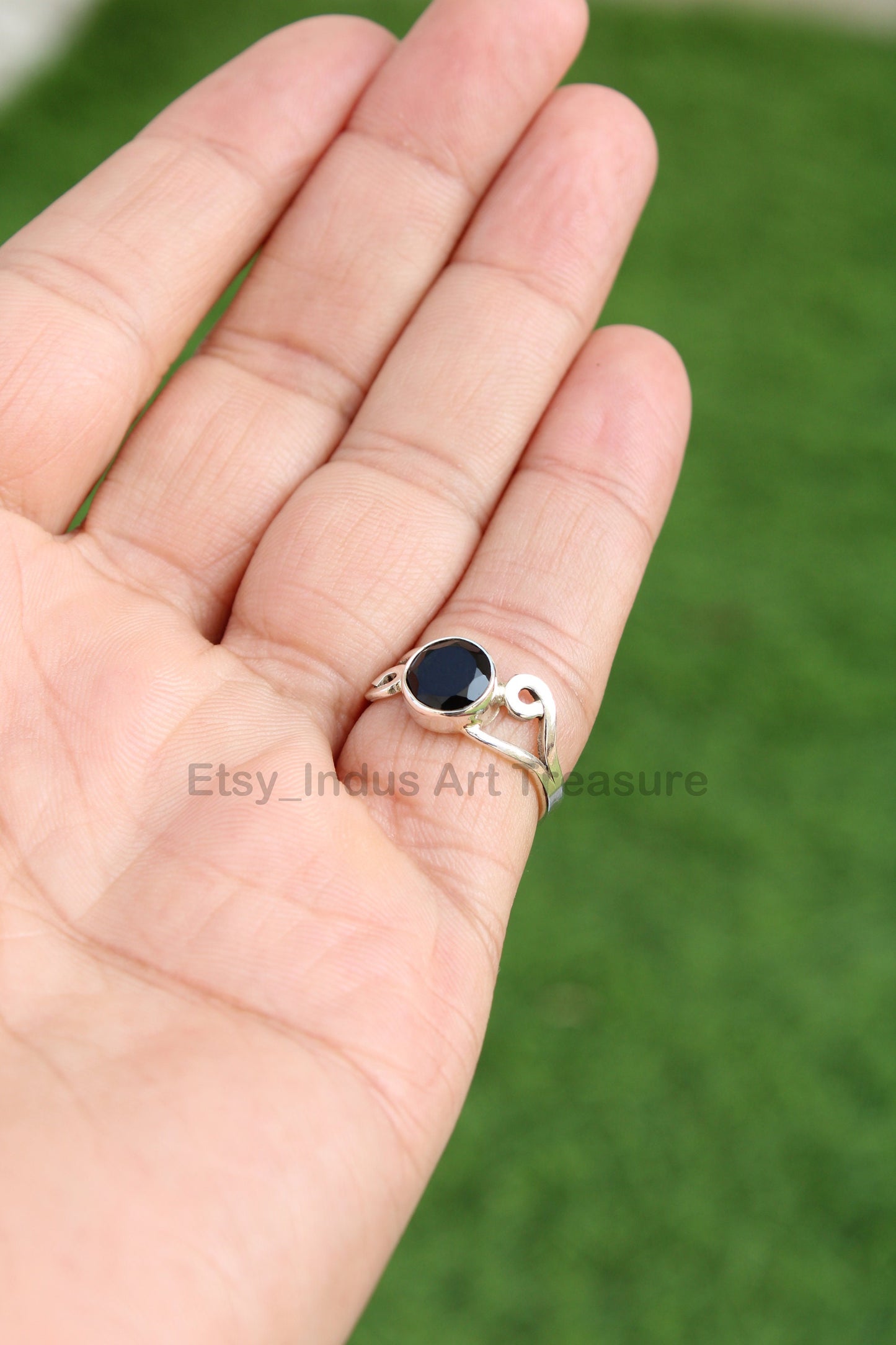 Black Onyx Boho Ring