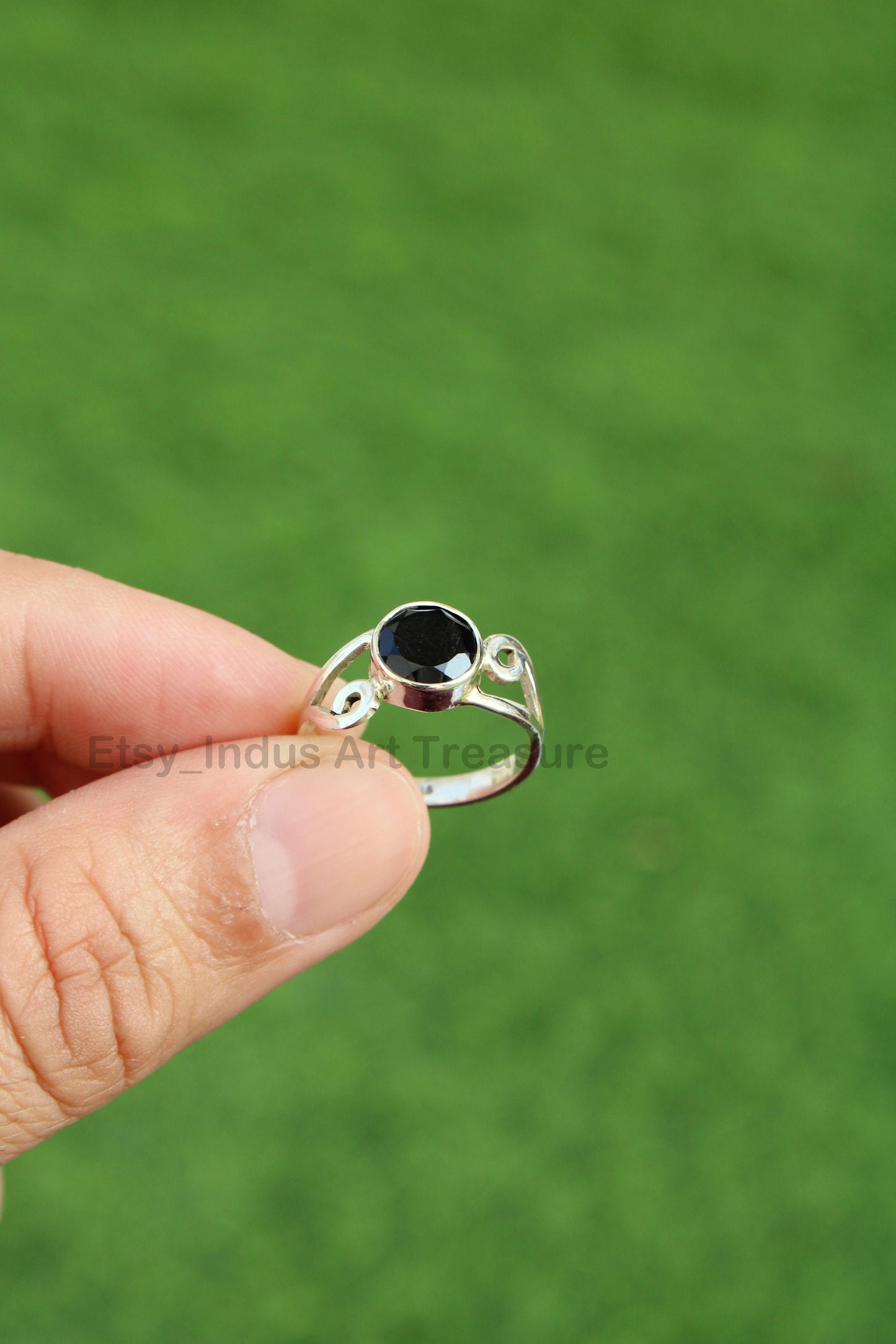 Black Onyx Boho Ring