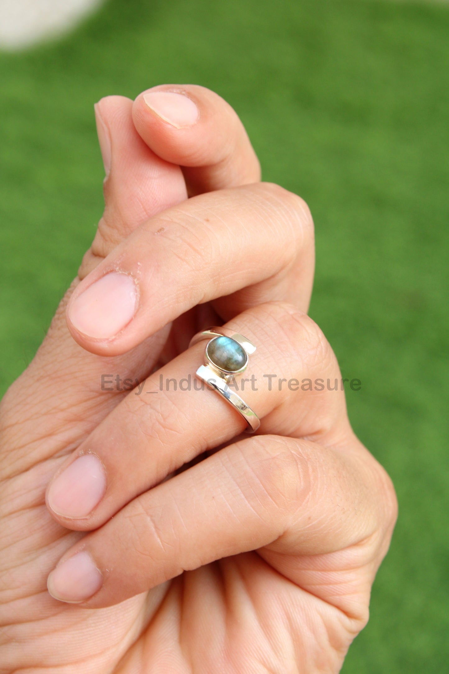 Blue Labradorite Ring