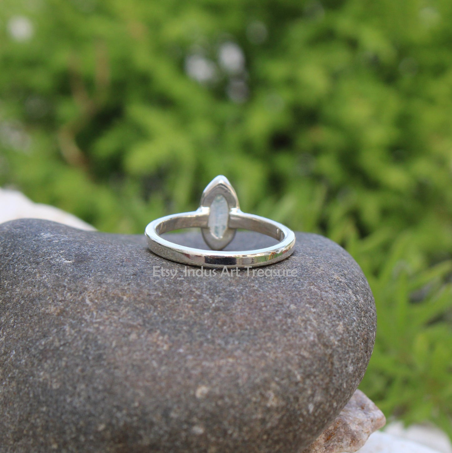 Rainbow Moonstone Ring