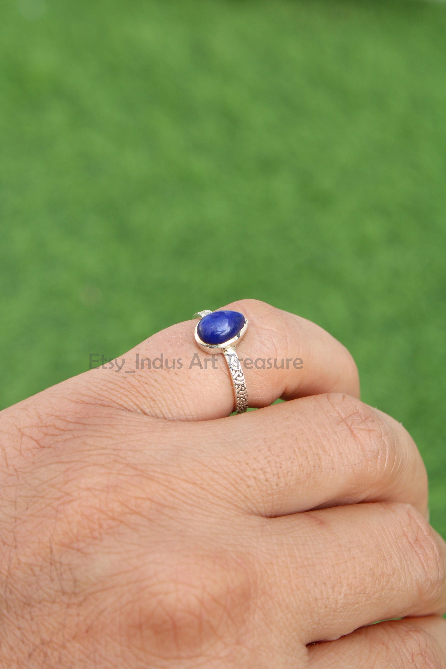 Lapis Lazuli Boho Ring