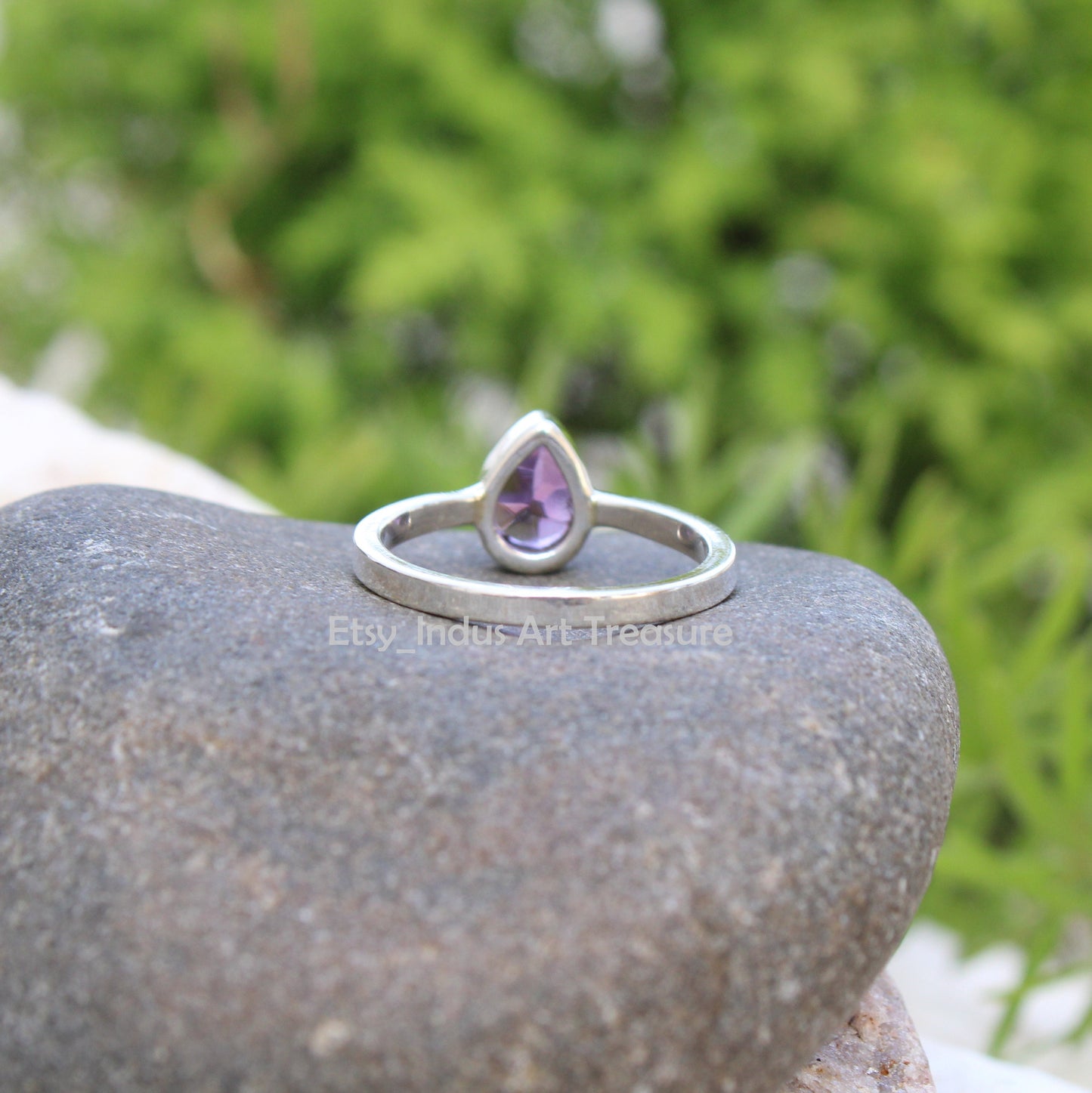 Amethyst Stacking Ring Set