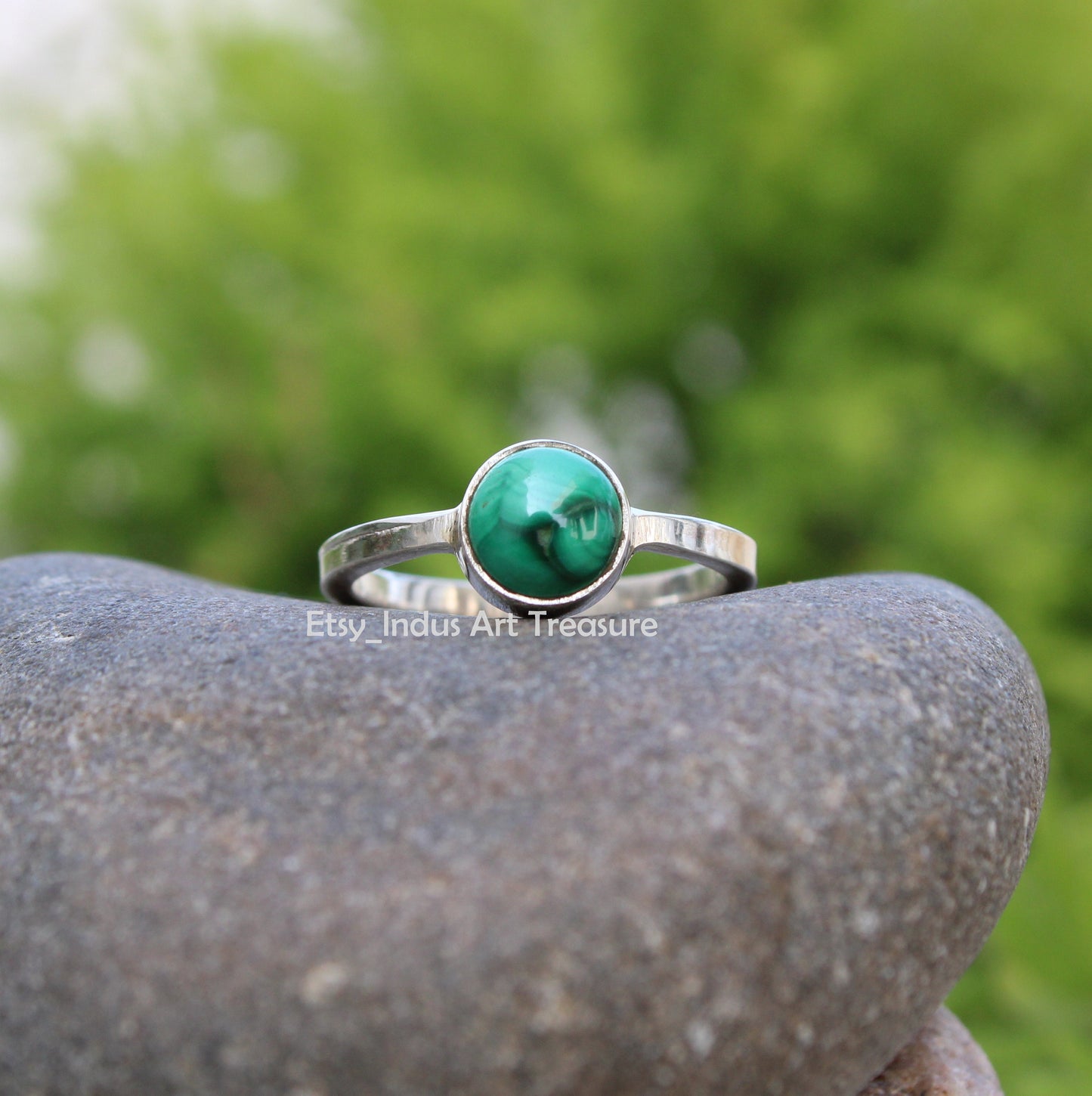 Malachite Stacking Ring Set
