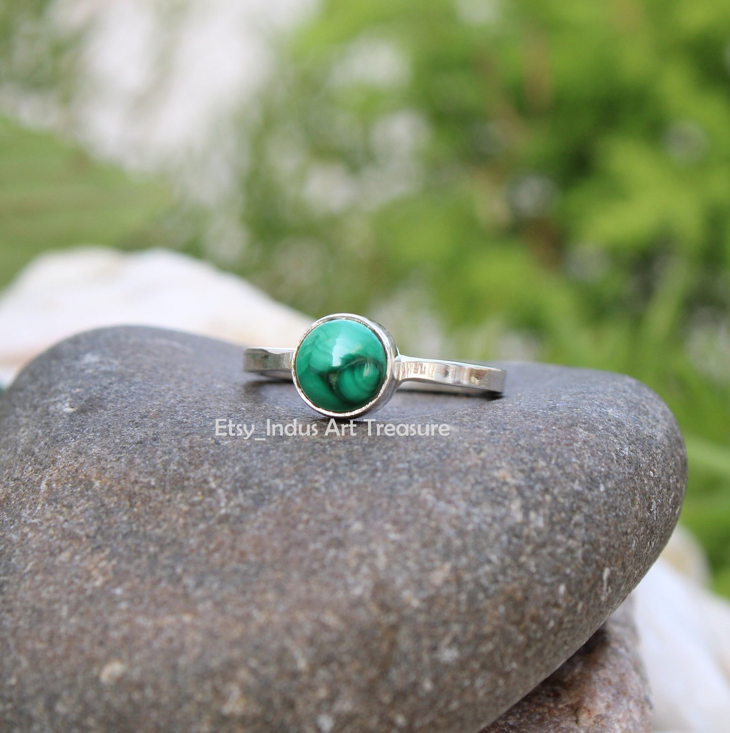 Malachite Stacking Ring Set