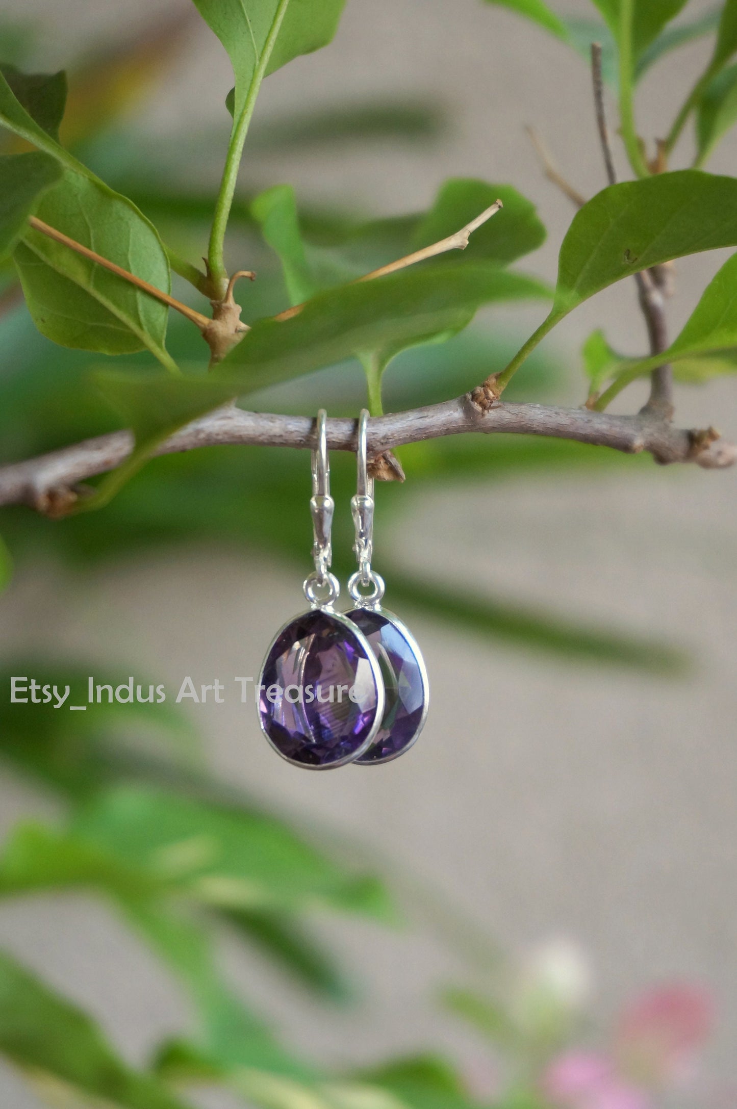 Amethyst Drop Earrings