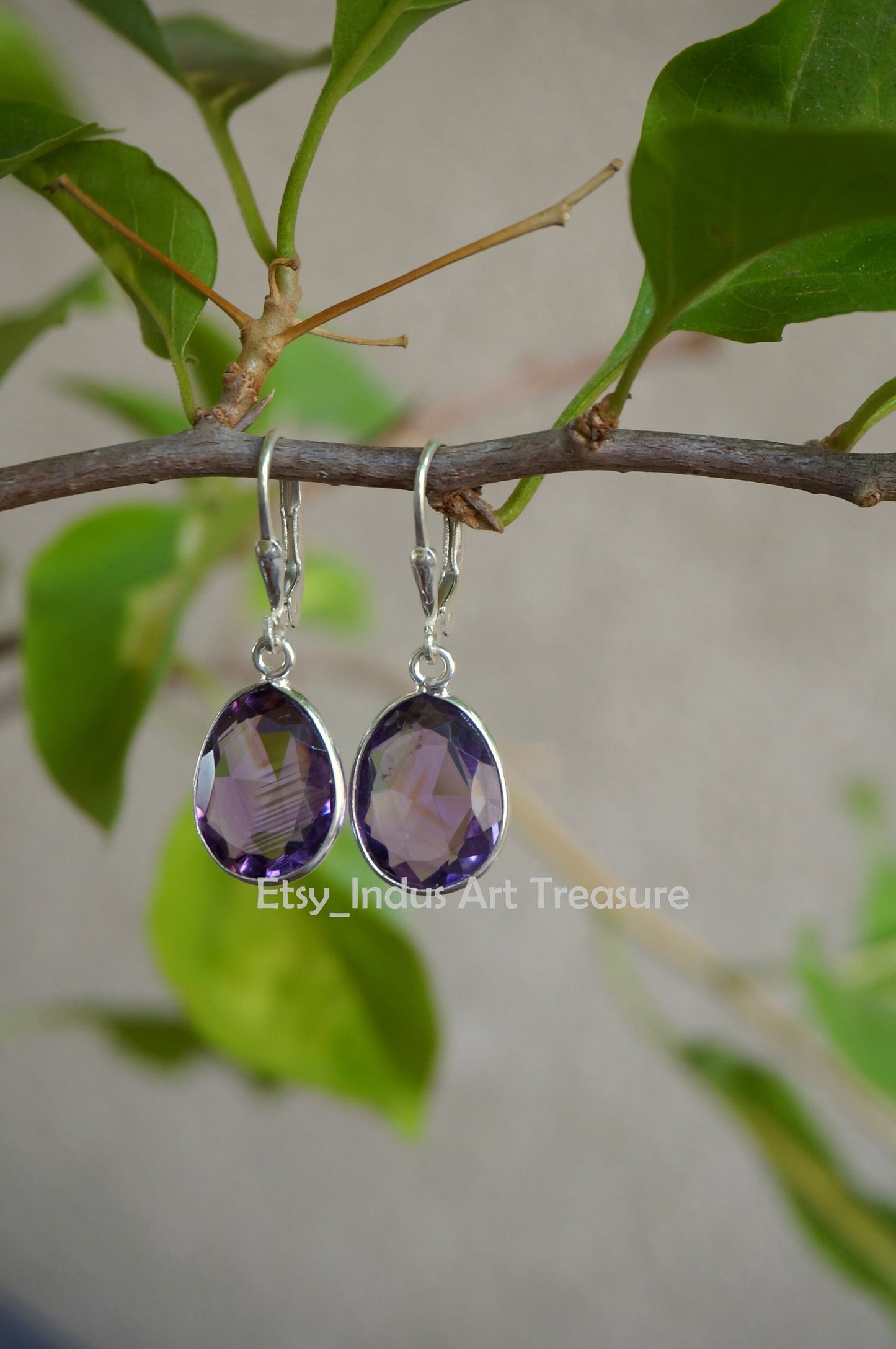 Amethyst Drop Earrings