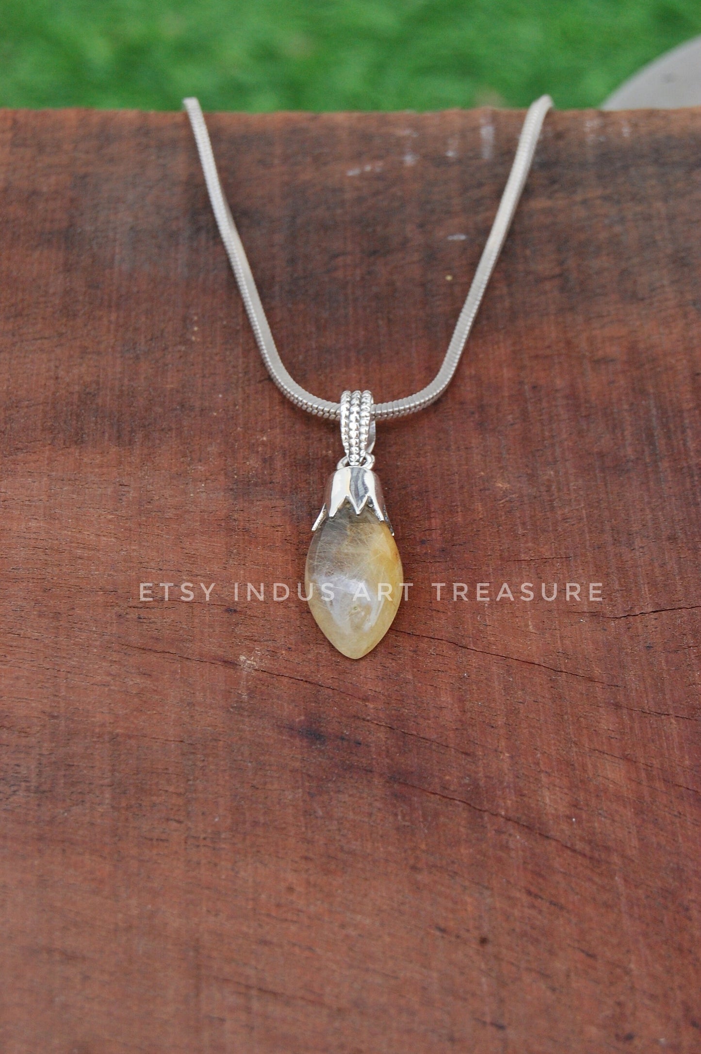 Golden Rutile Pendant