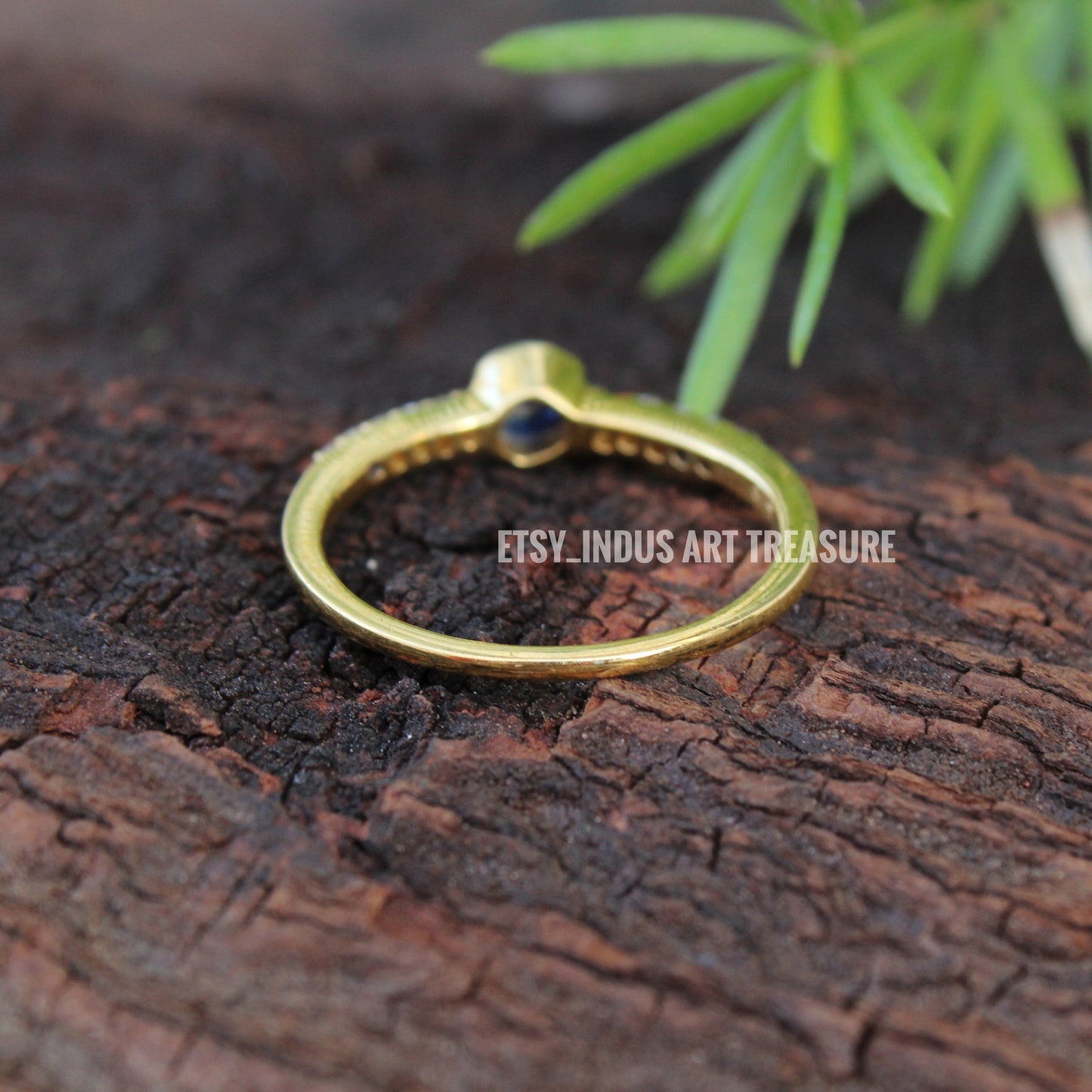 Dainty Diamond Gold Plated Ring