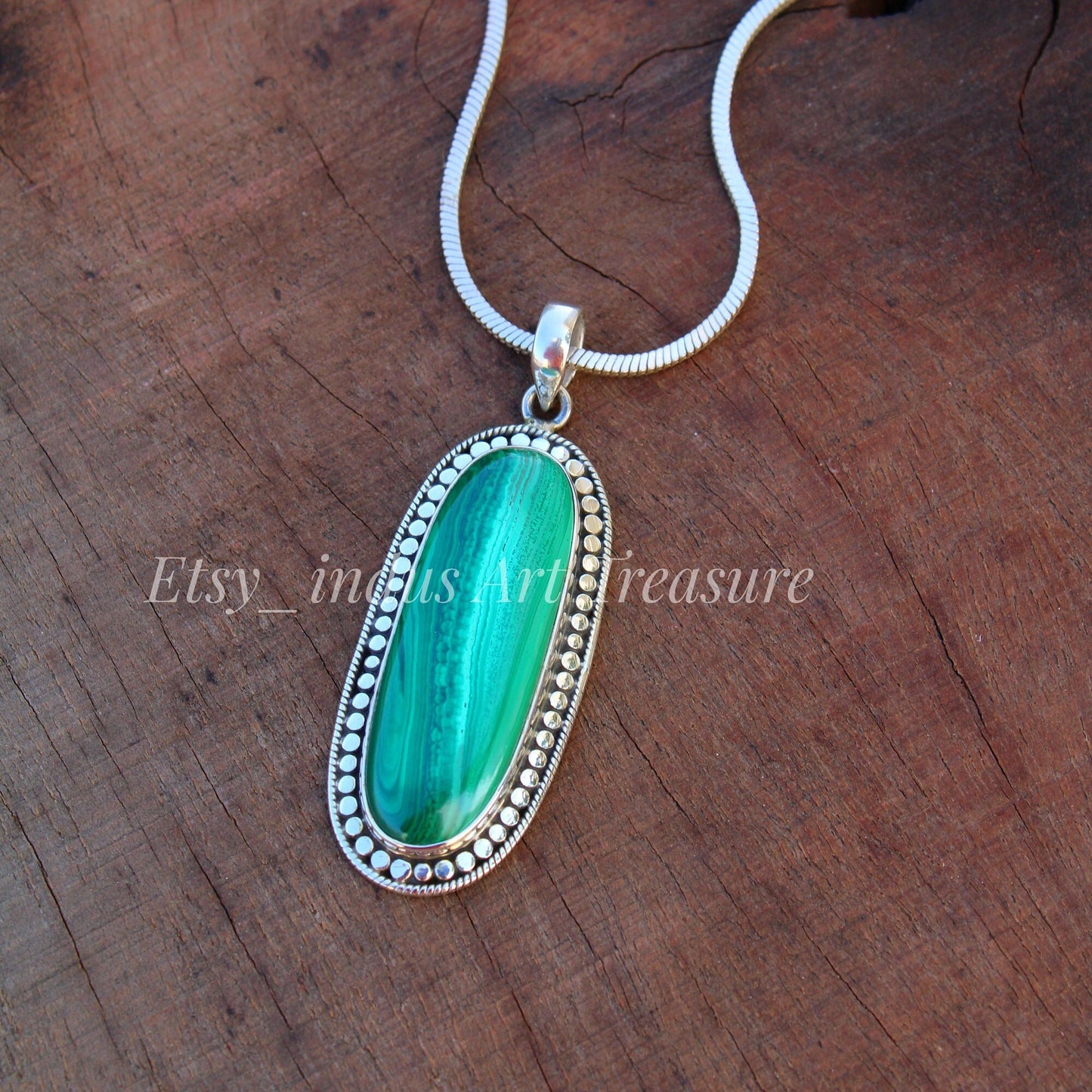 Malachite Statement Pendant