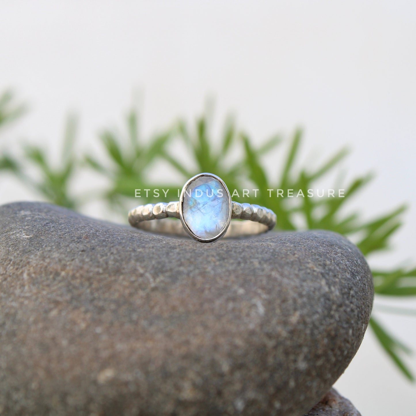 Moonstone Stacking Ring Set