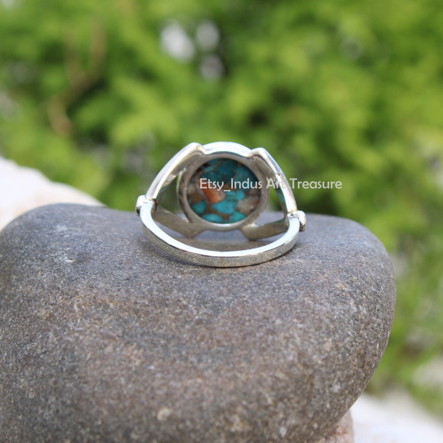 Blue Copper Turquoise Ring