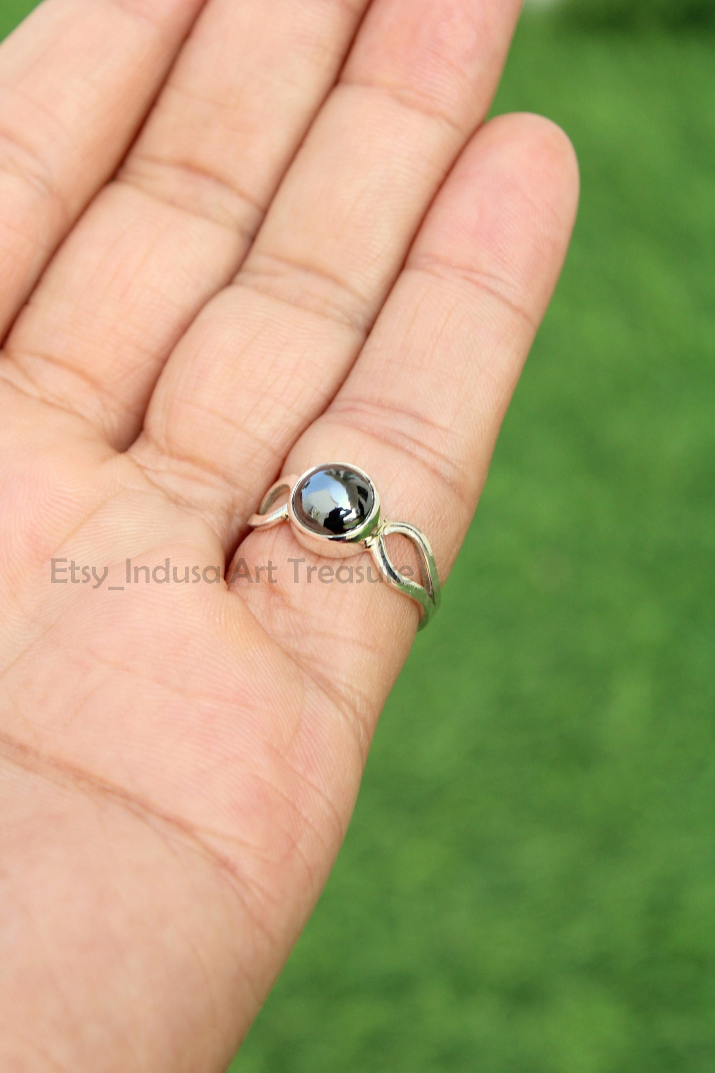 Hematite Ring for Her