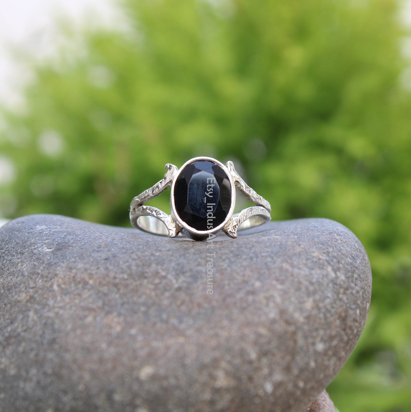 Black Onyx Boho Ring