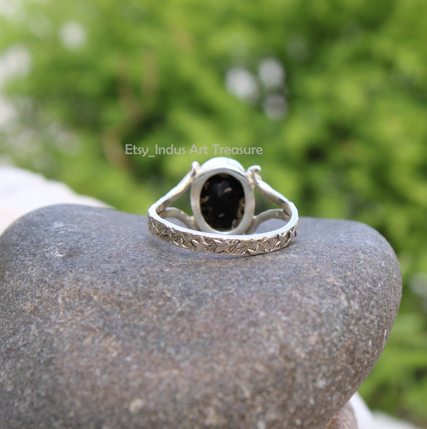 Black Onyx Boho Ring