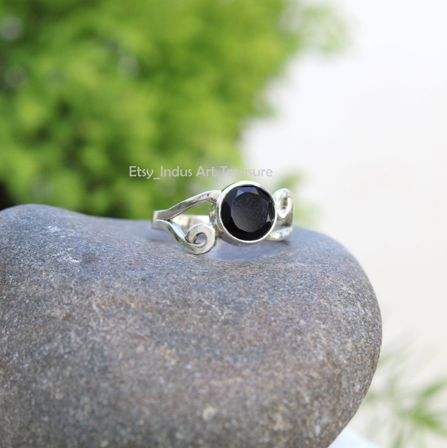 Black Onyx Boho Ring
