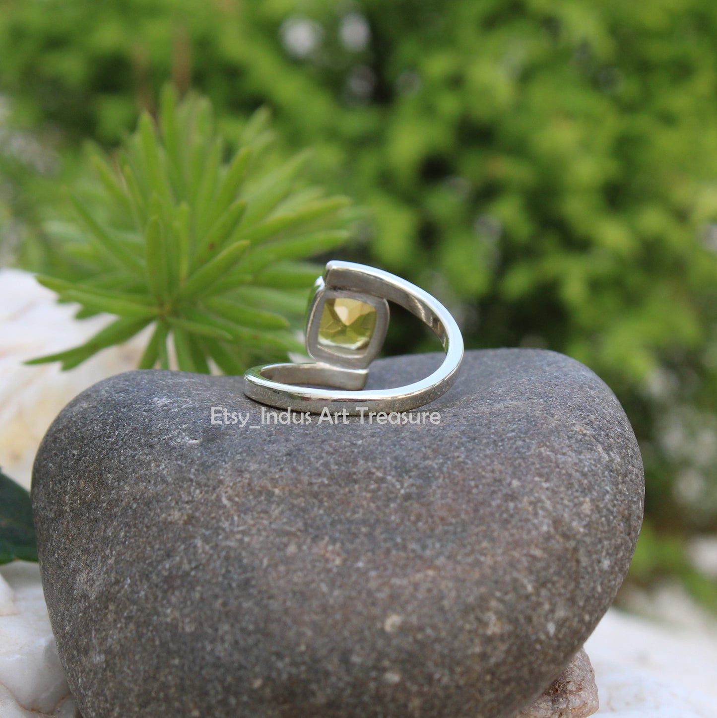 Yellow Citrine Ring