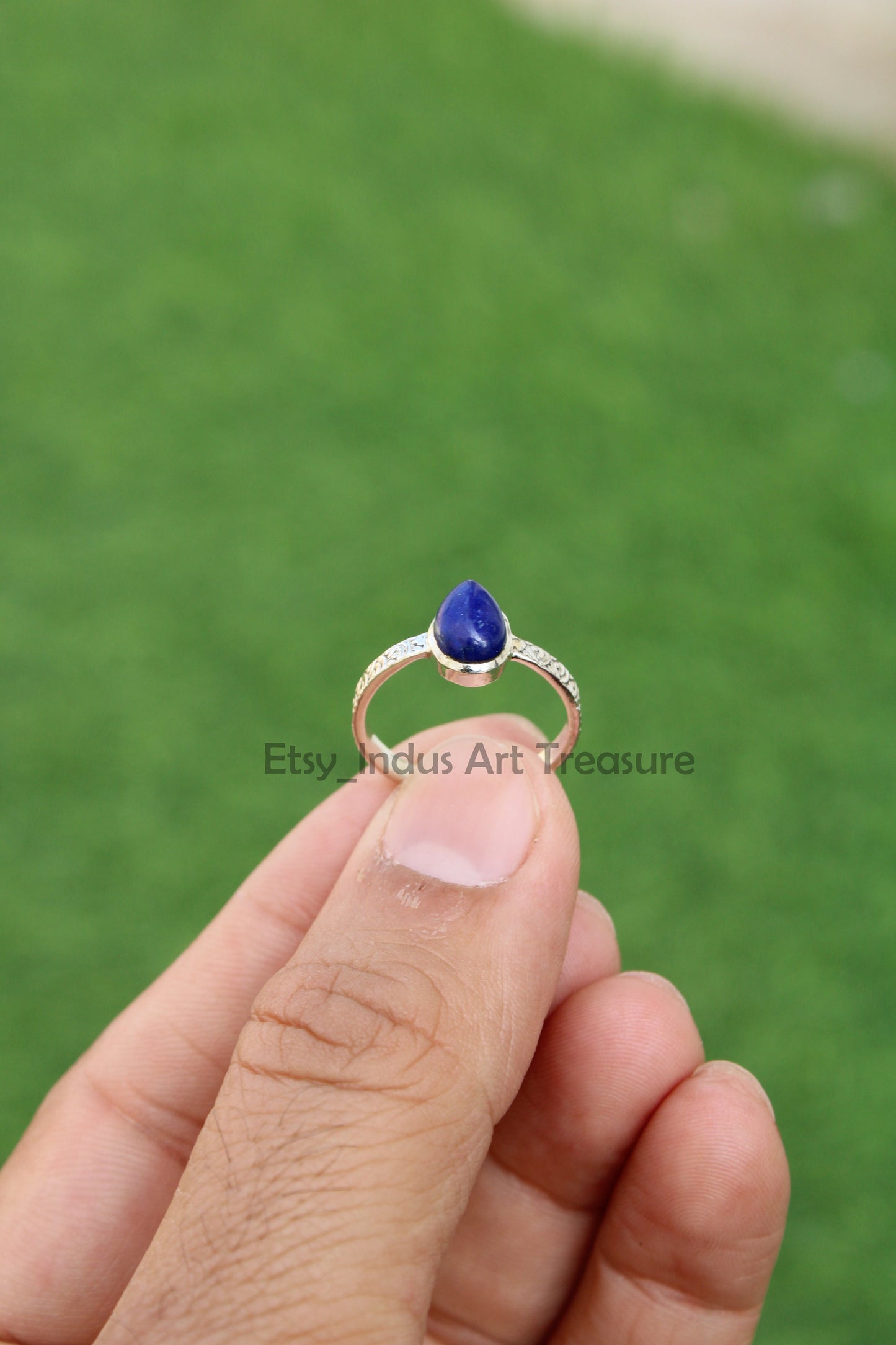Lapis Lazuli Boho Ring