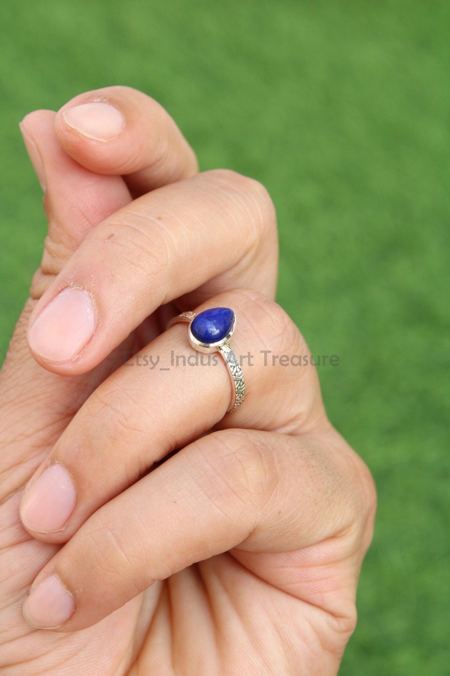 Lapis Lazuli Boho Ring