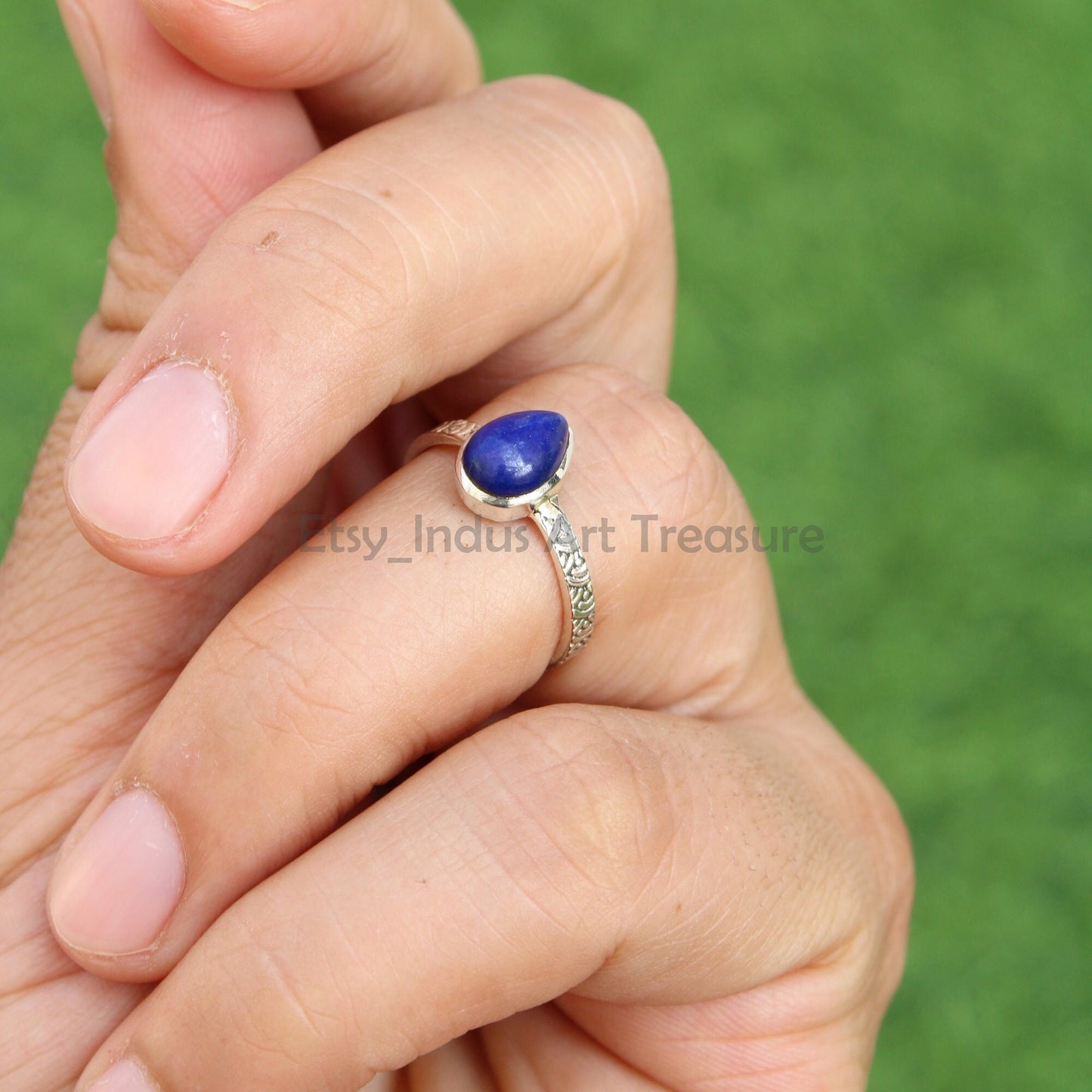 Lapis Lazuli Boho Ring