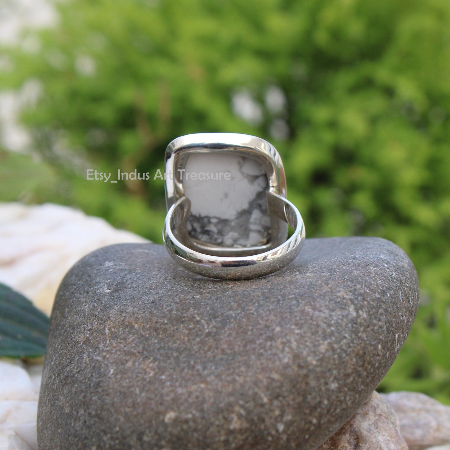Howlite Statement Ring