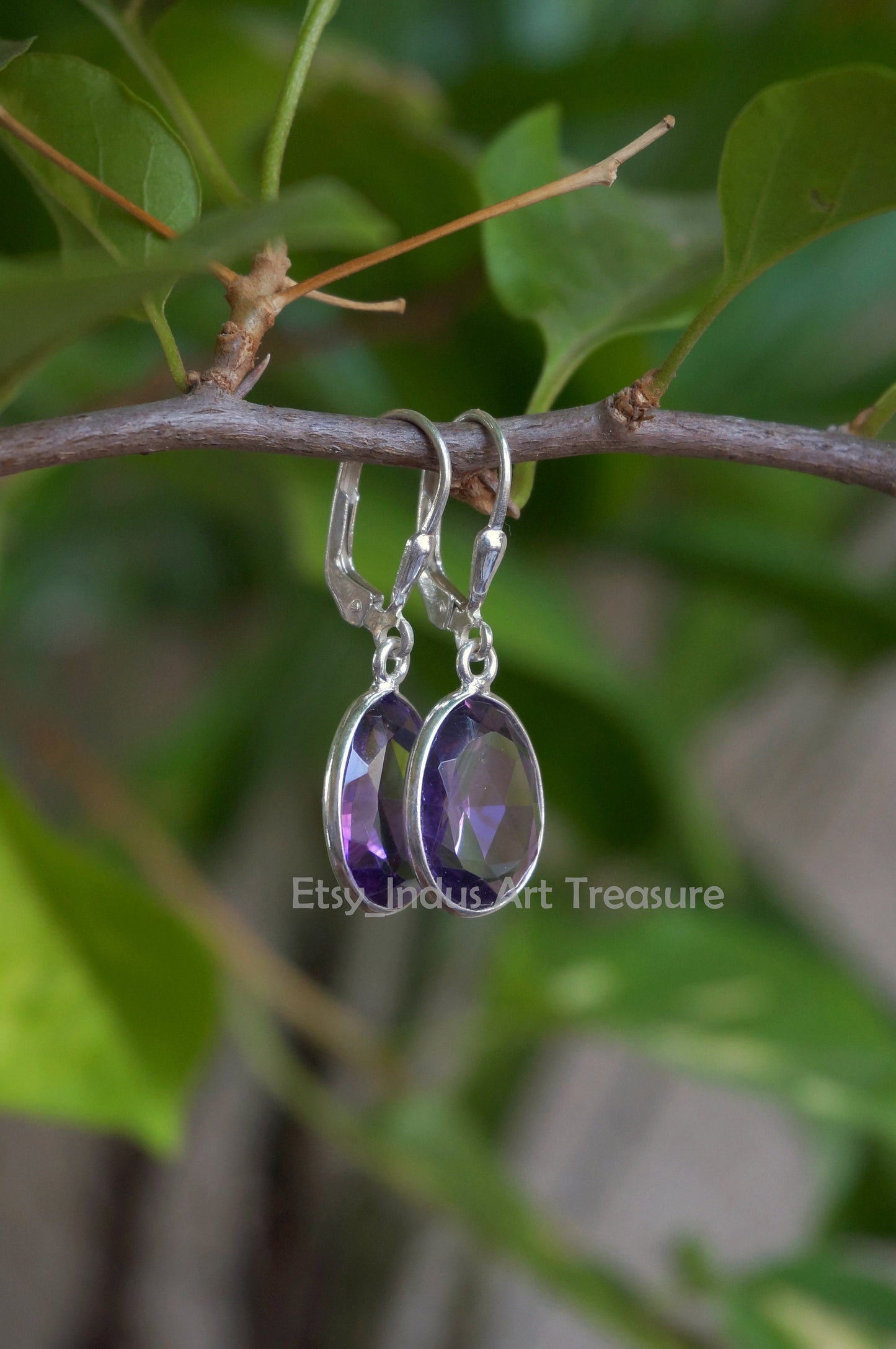 Amethyst Drop Earrings