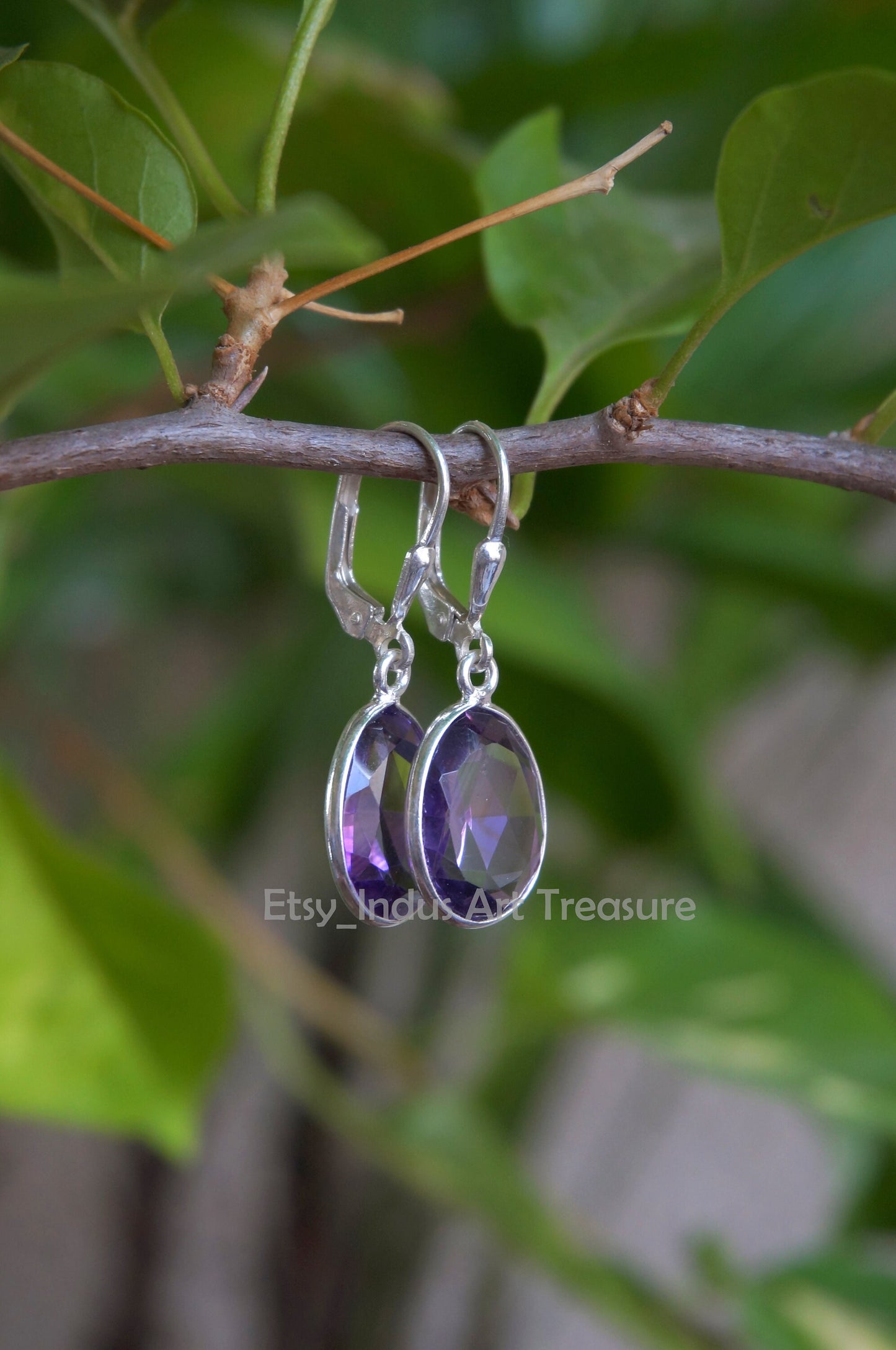 Amethyst Drop Earrings