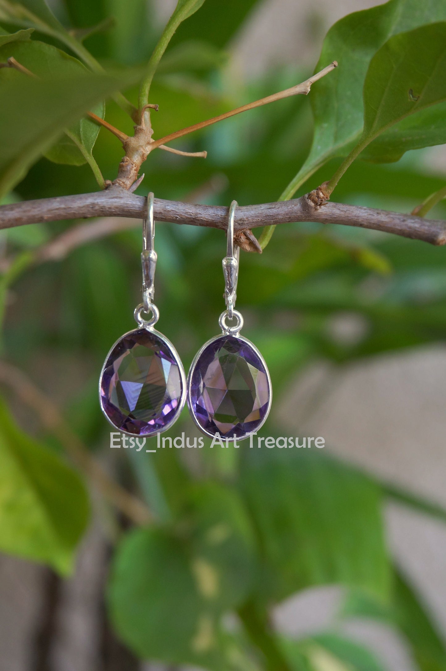 Amethyst Drop Earrings
