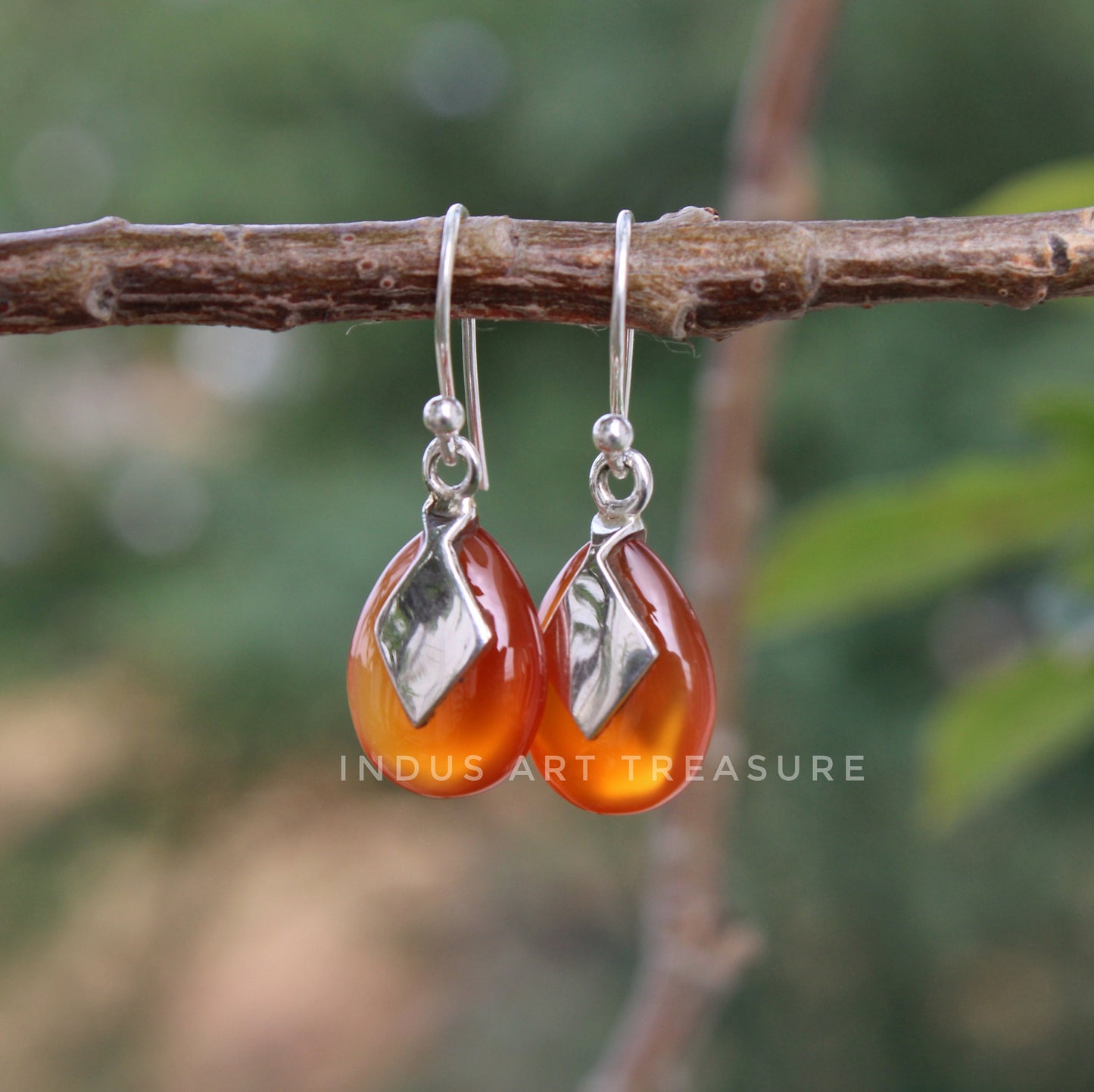 Carnelian Drop Earrings
