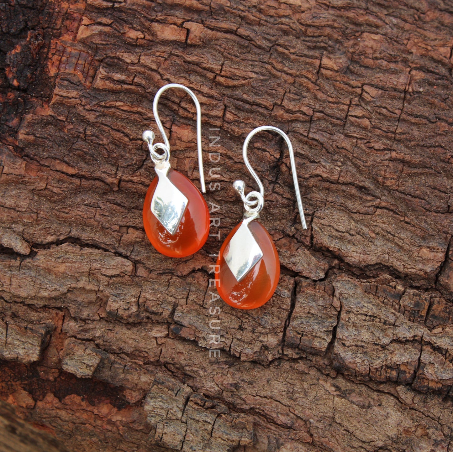 Carnelian Drop Earrings