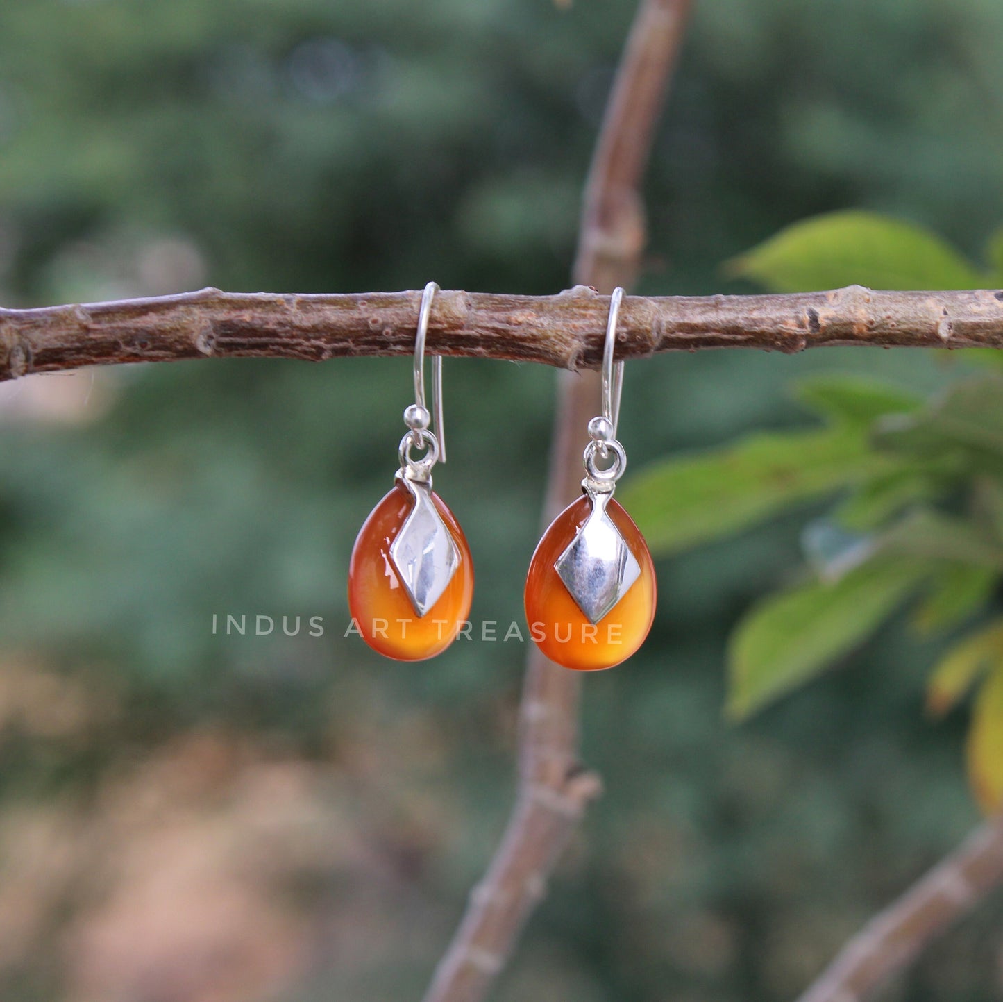 Carnelian Drop Earrings