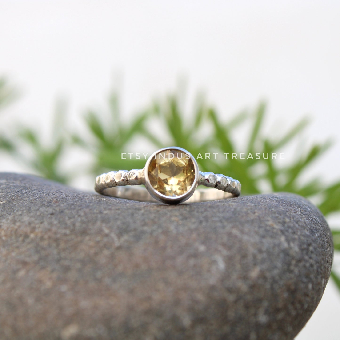 Citrine Stacking Ring Set