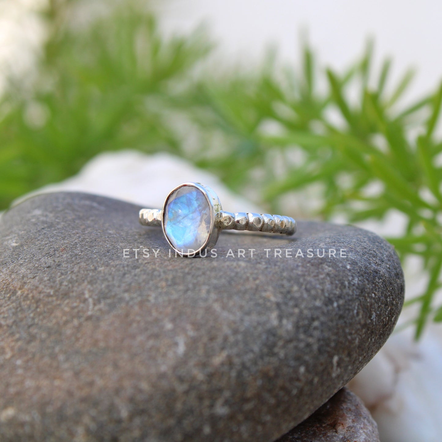 Moonstone Stacking Ring Set